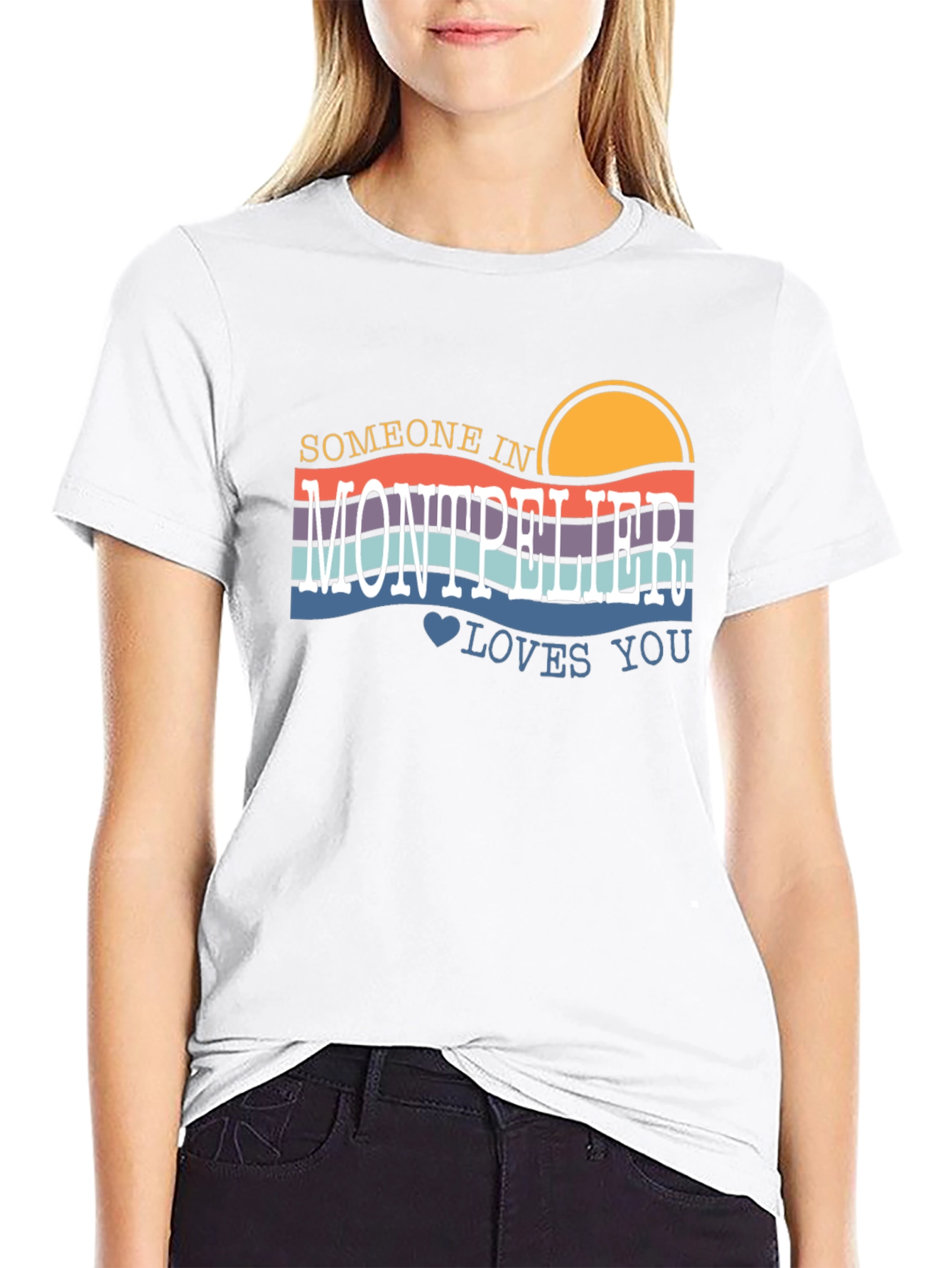Montpellier Love Graphic Tee - Retro Style