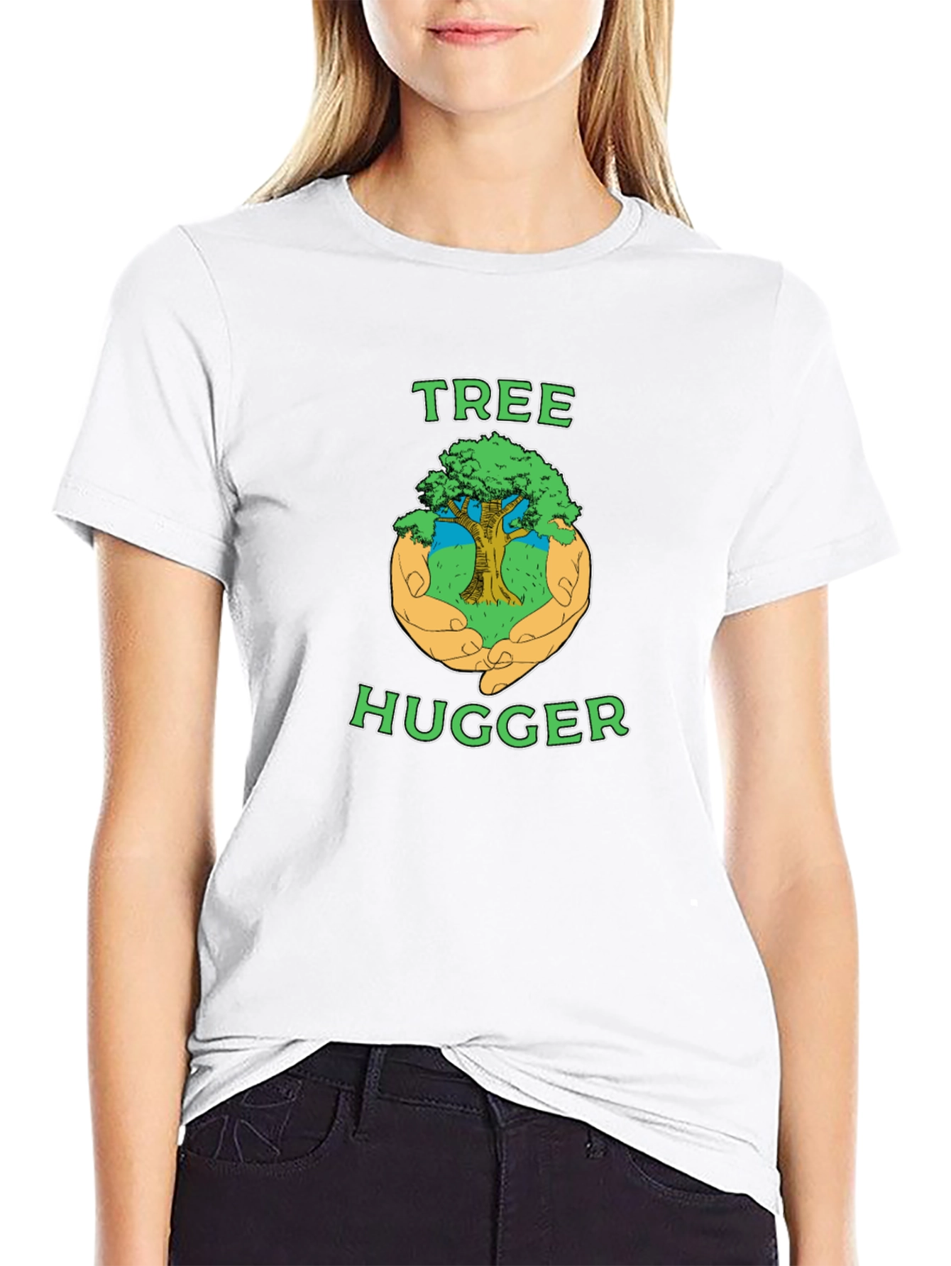 Tree Hugger Graphic T-Shirt - Eco-Friendly Tee