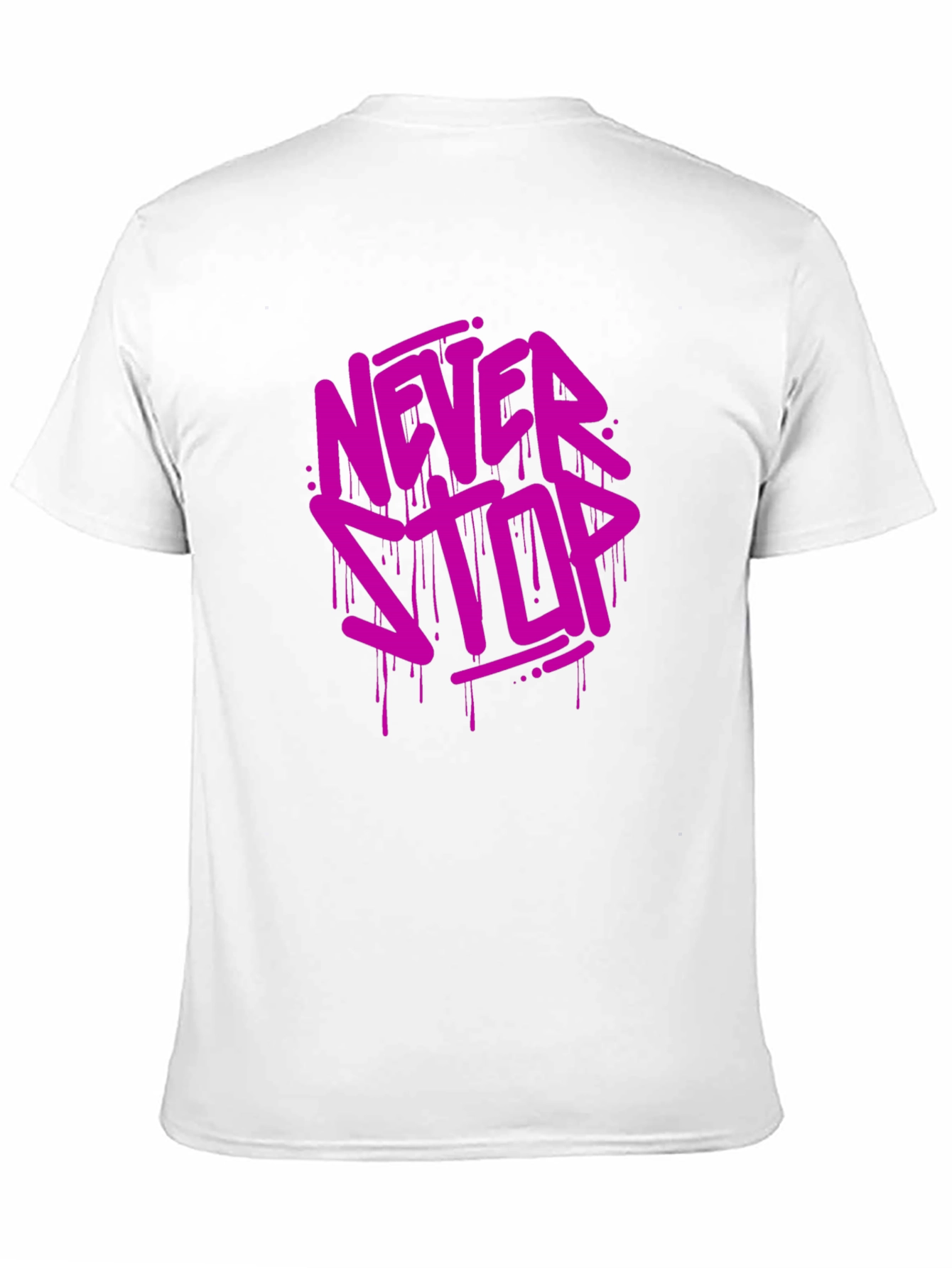 Never Stop Black Graphic Tee