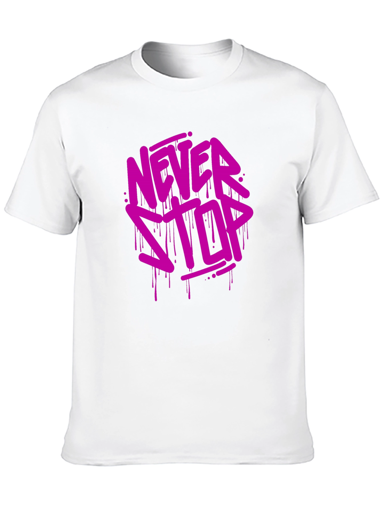 Never Stop Black Graphic Tee