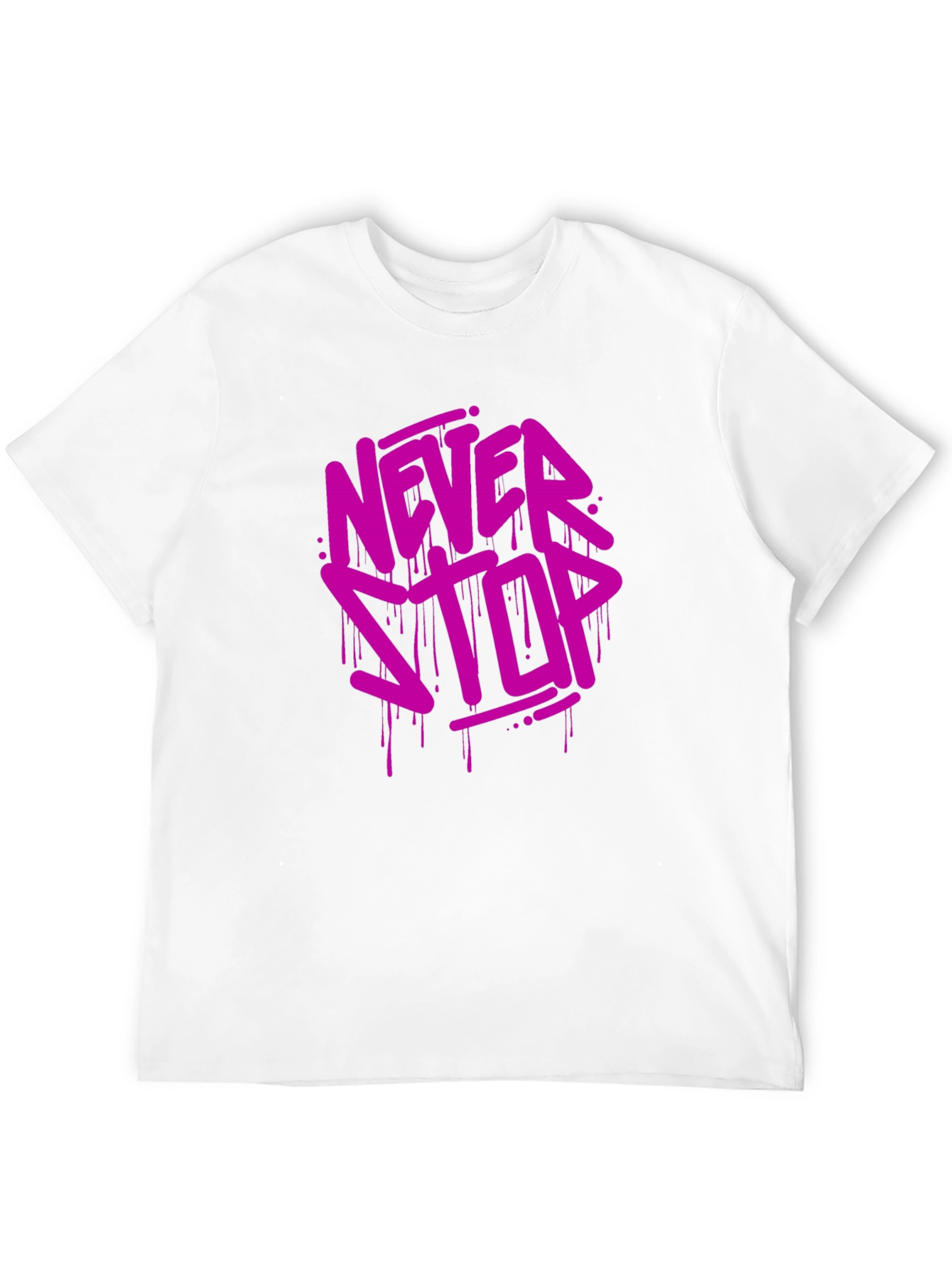 Never Stop Black Graphic Tee