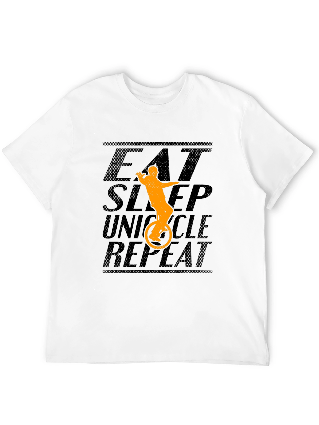 Eat Sleep Unicycle Repeat Graphic Tee