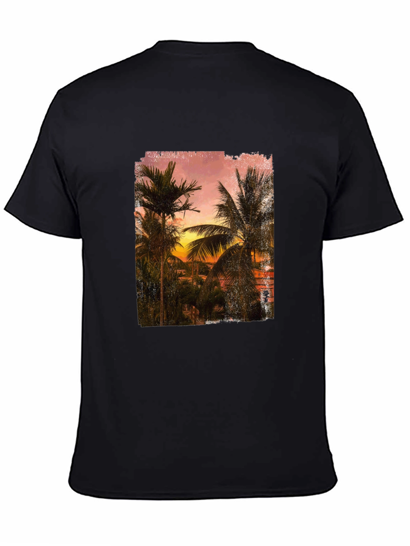 Sunset Palm Tee - Tropical Graphic T-Shirt