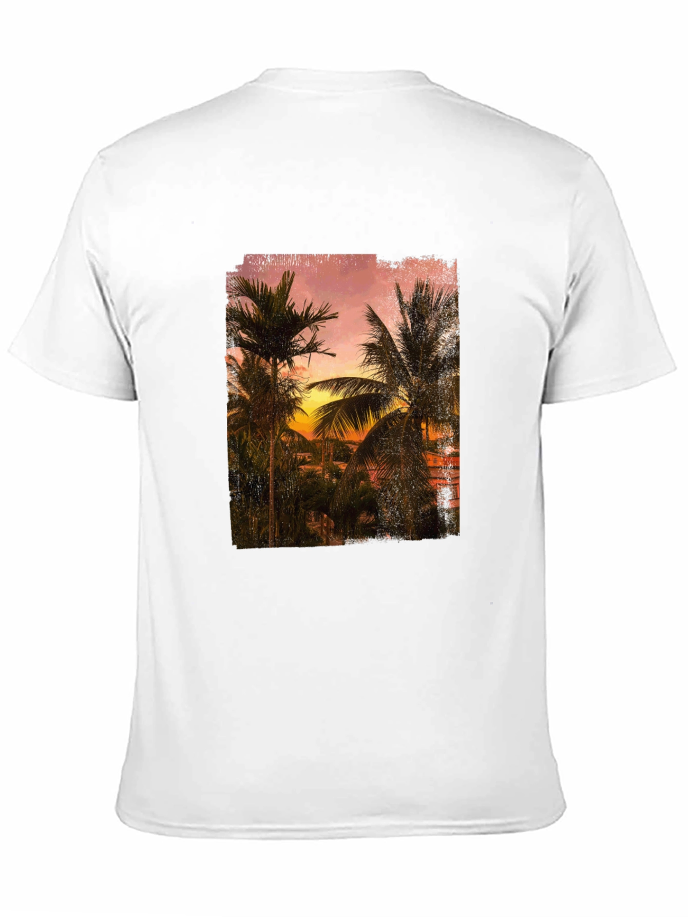 Sunset Palm Tee - Tropical Graphic T-Shirt