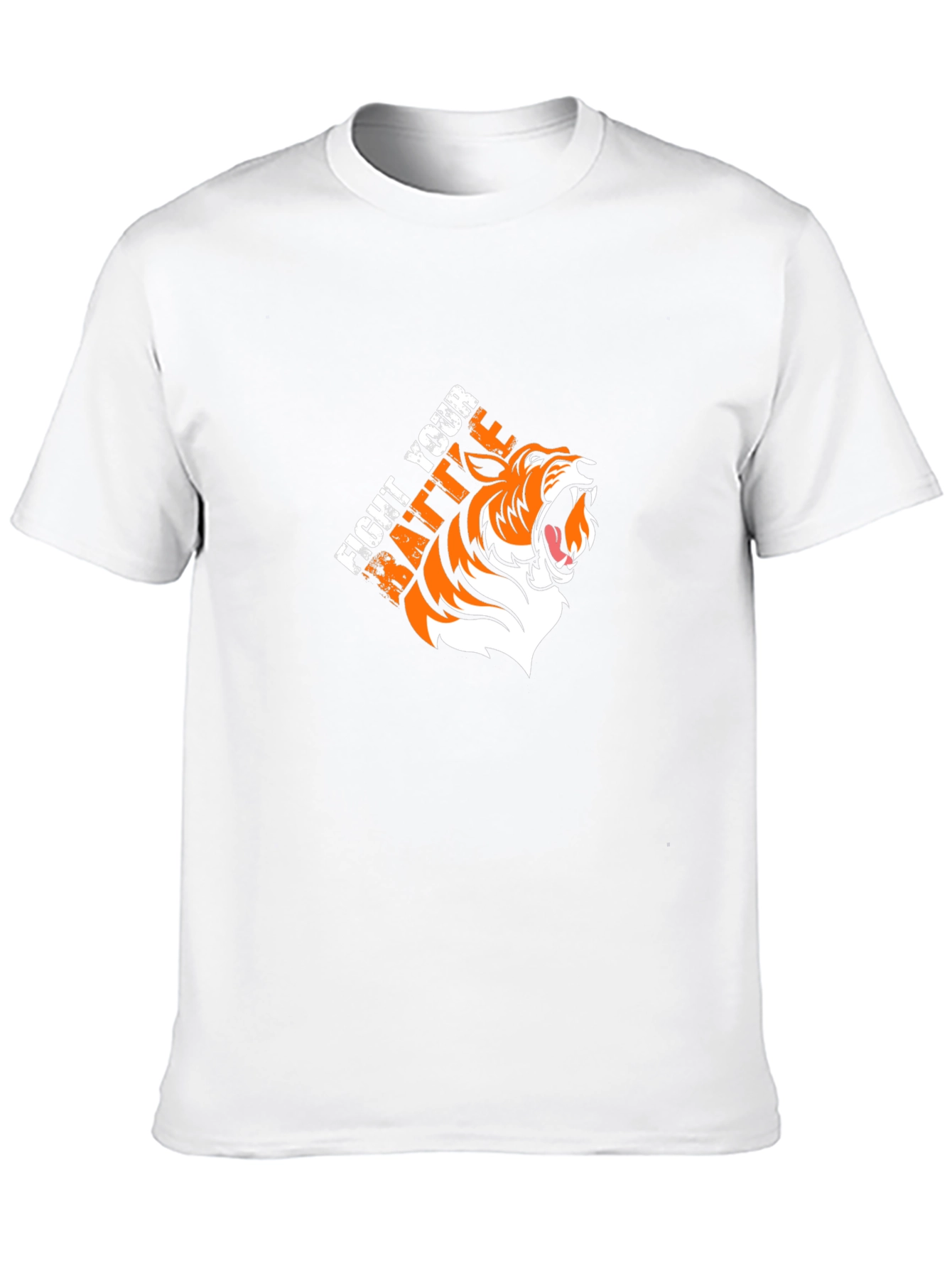 Fight Your Battle Tiger Graphic T-Shirt