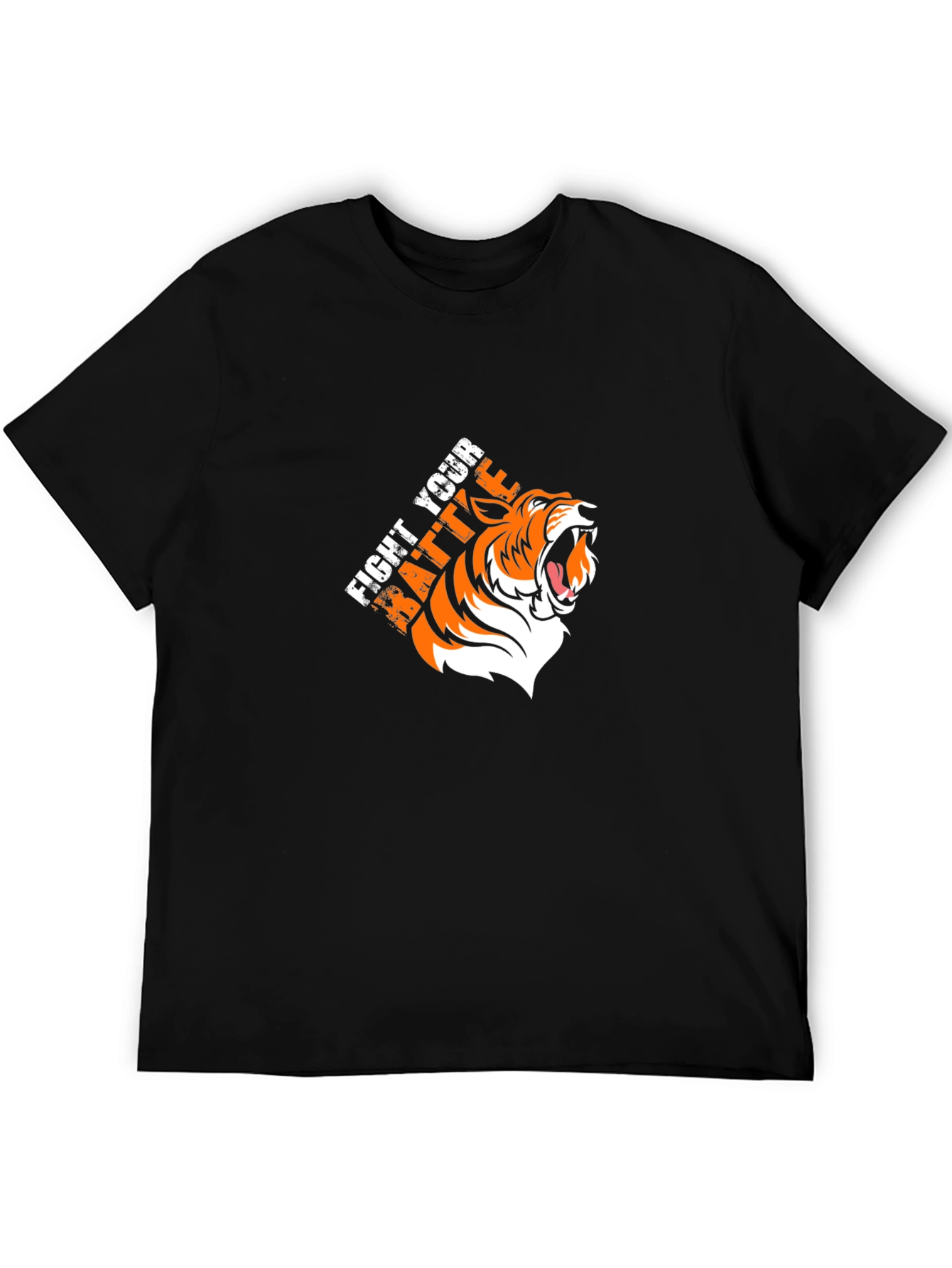 Fight Your Battle Tiger Graphic T-Shirt