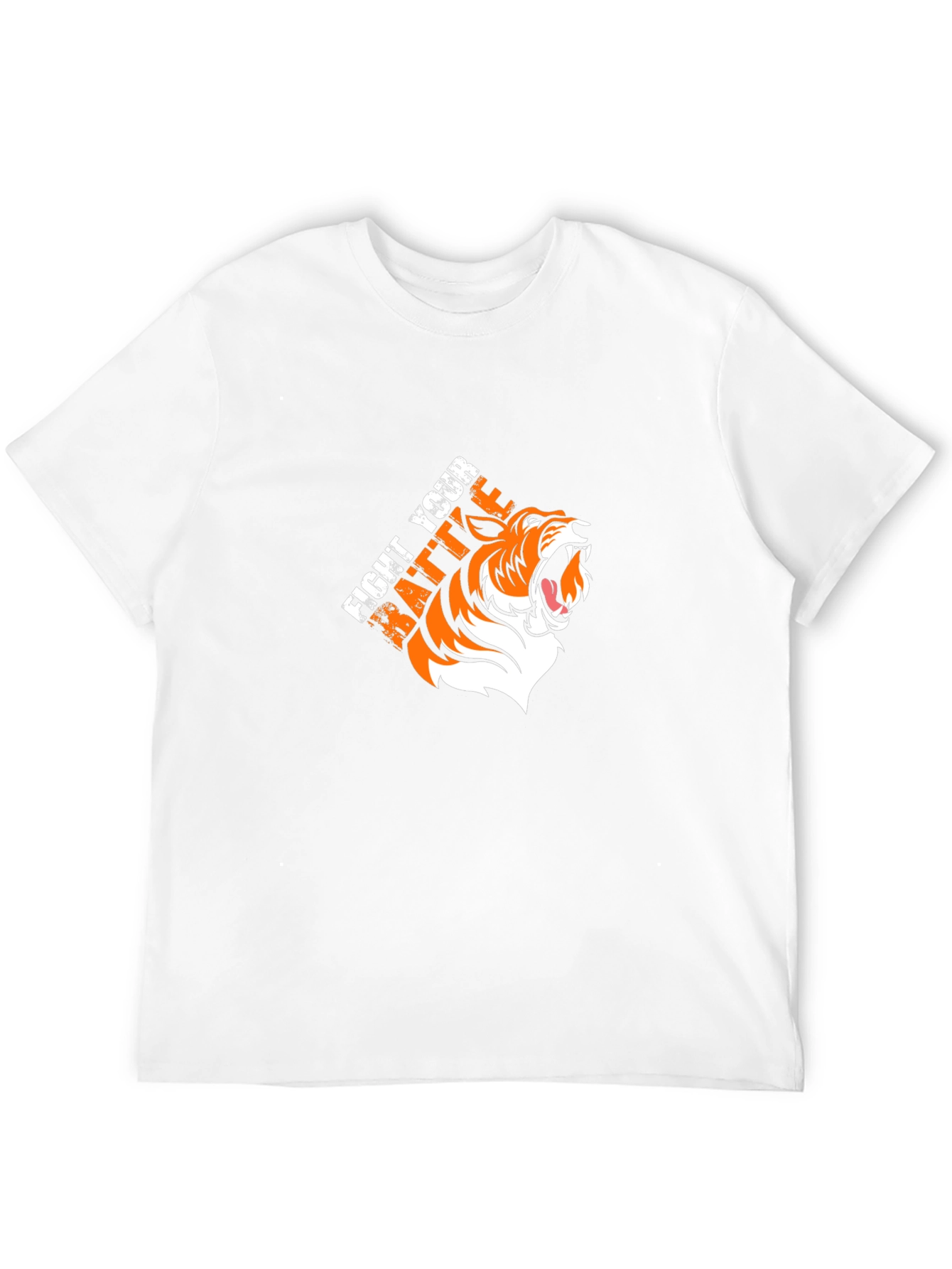 Fight Your Battle Tiger Graphic T-Shirt