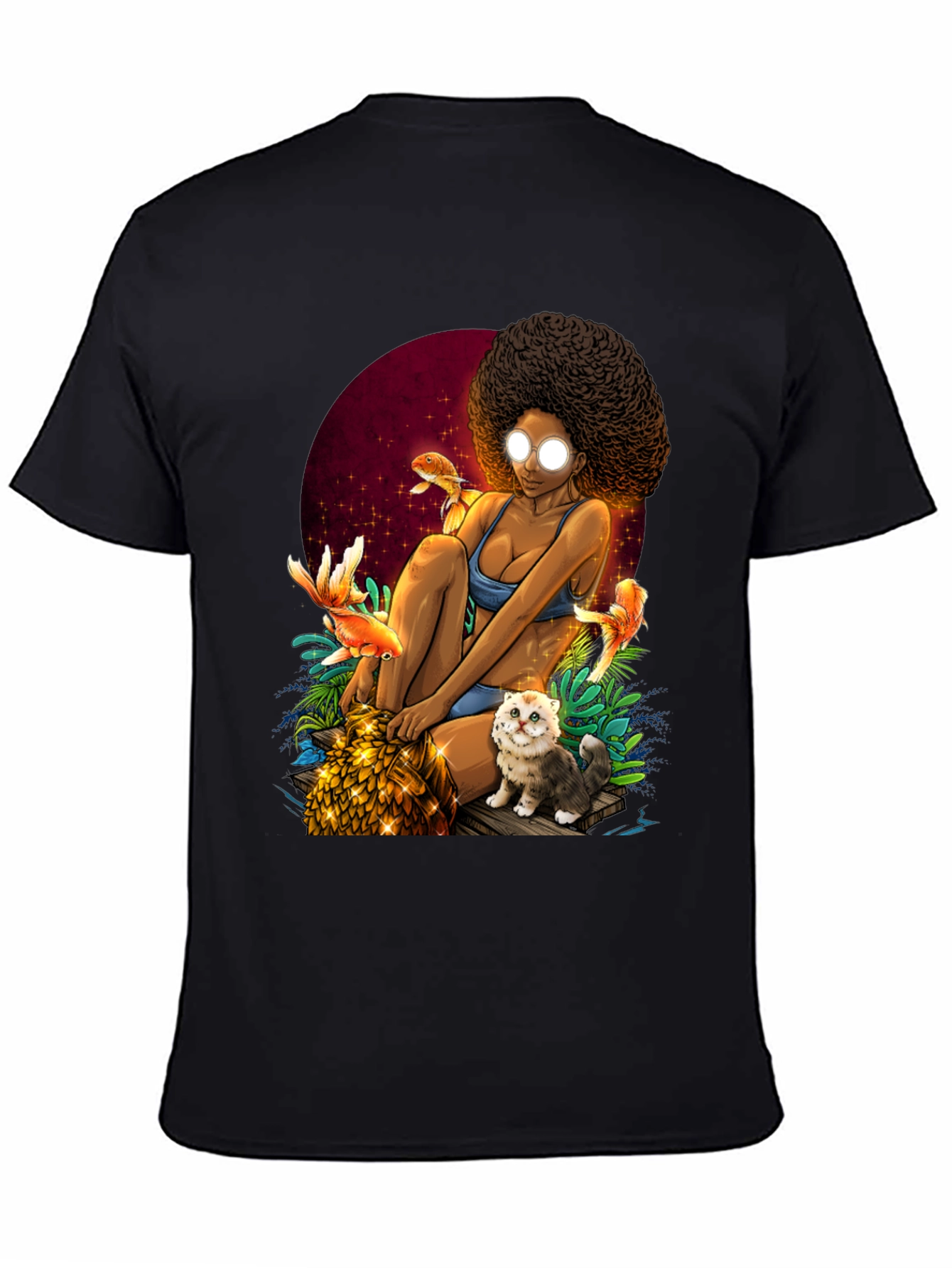 Fantasy Afro Girl T-Shirt