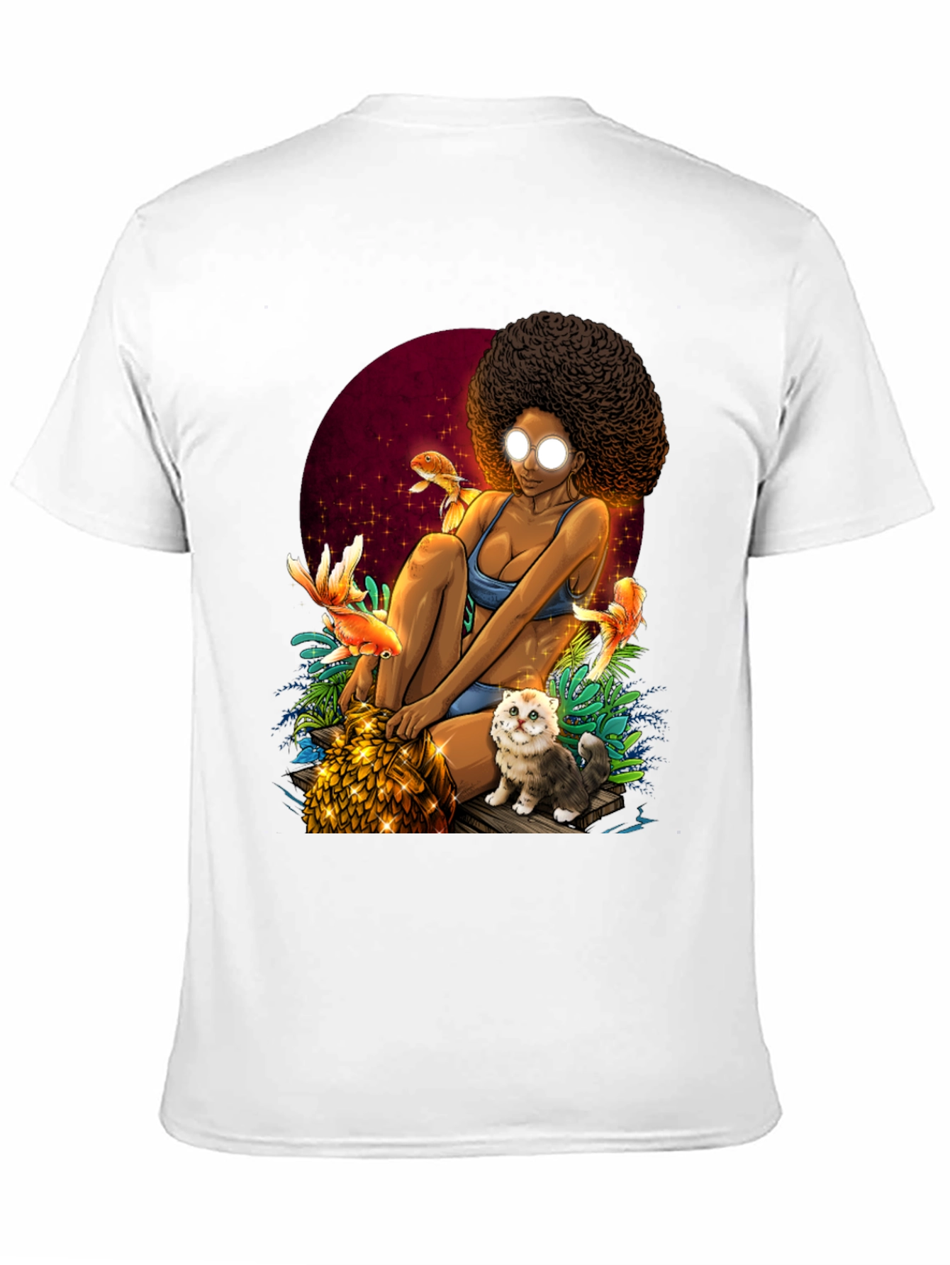 Fantasy Afro Girl T-Shirt