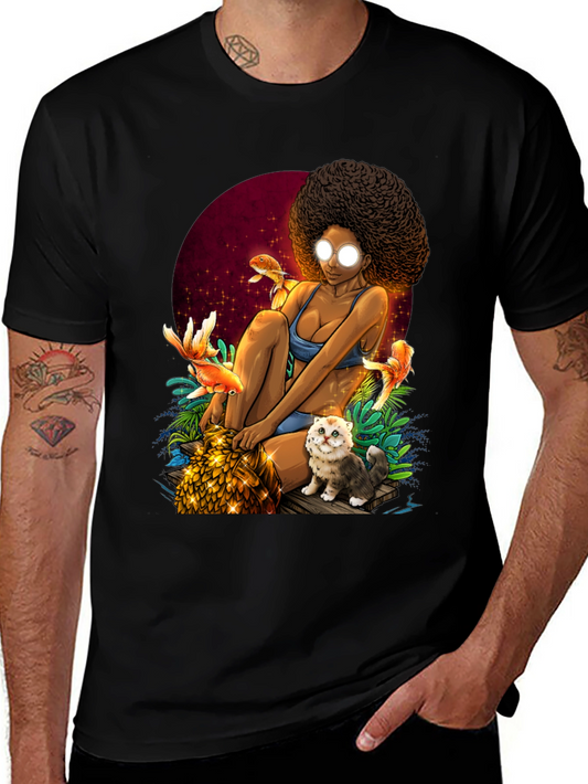 Fantasy Afro Girl T-Shirt