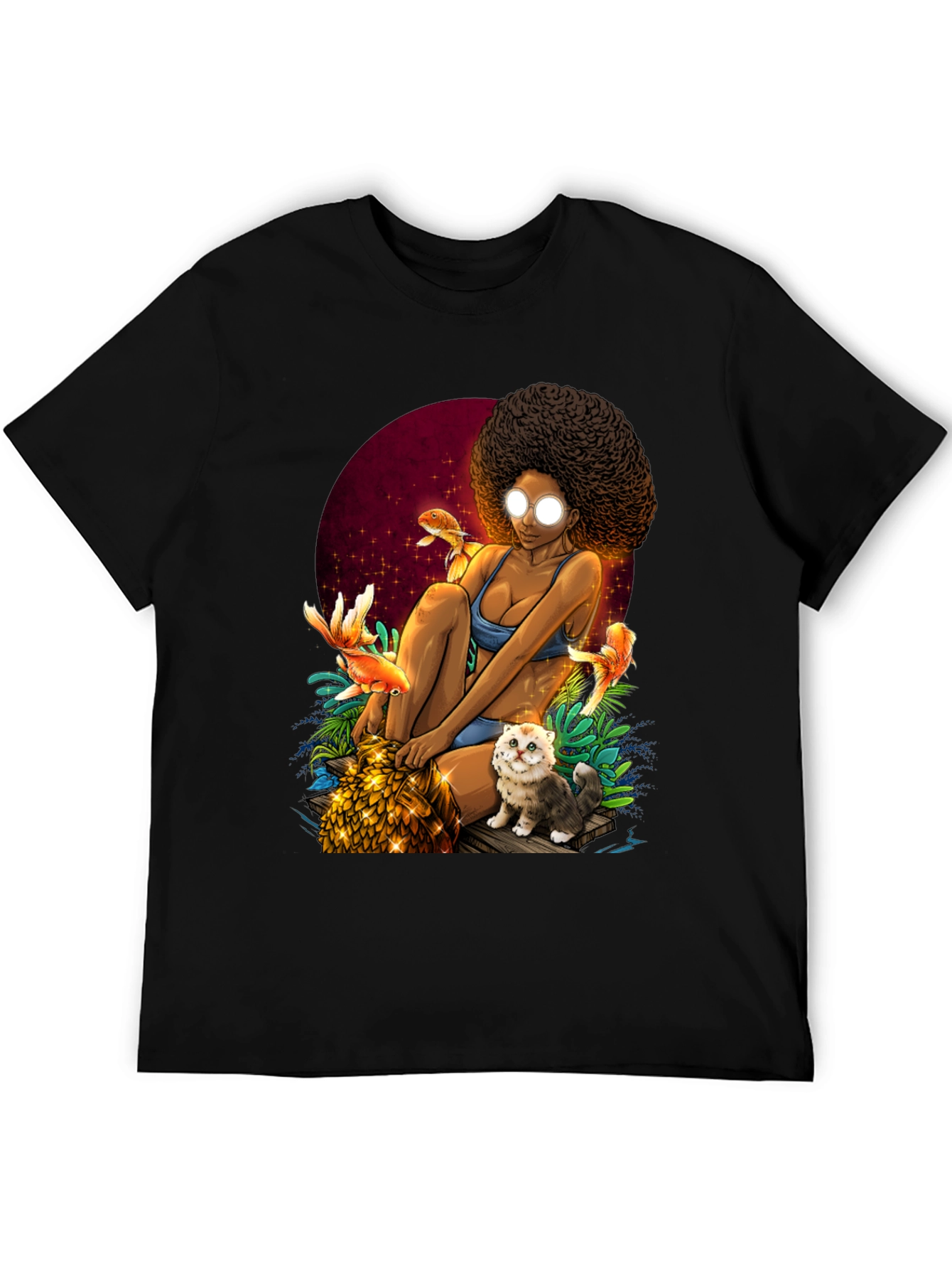 Fantasy Afro Girl T-Shirt