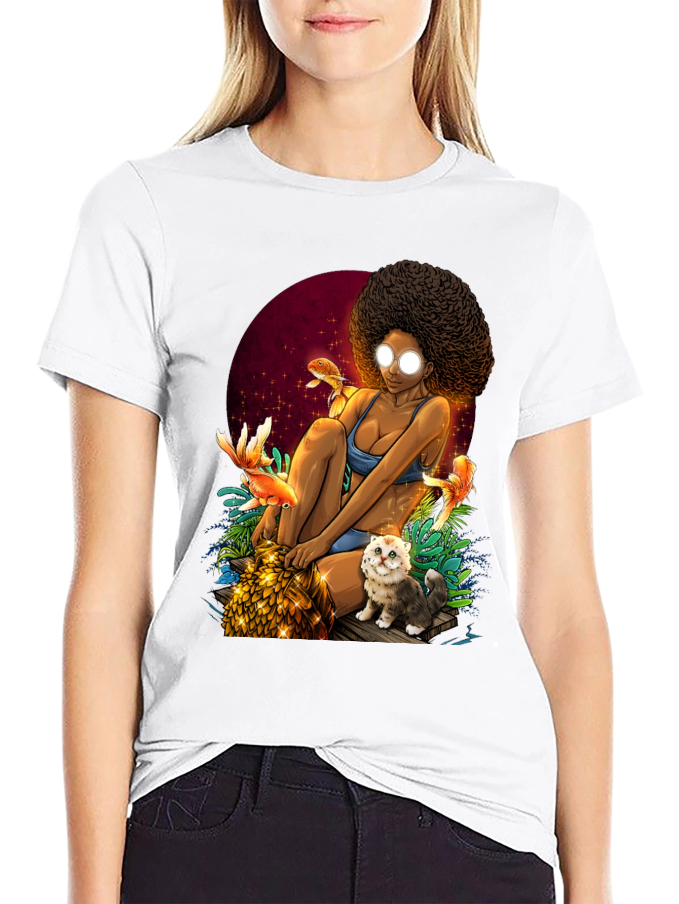 Fantasy Afro Girl T-Shirt