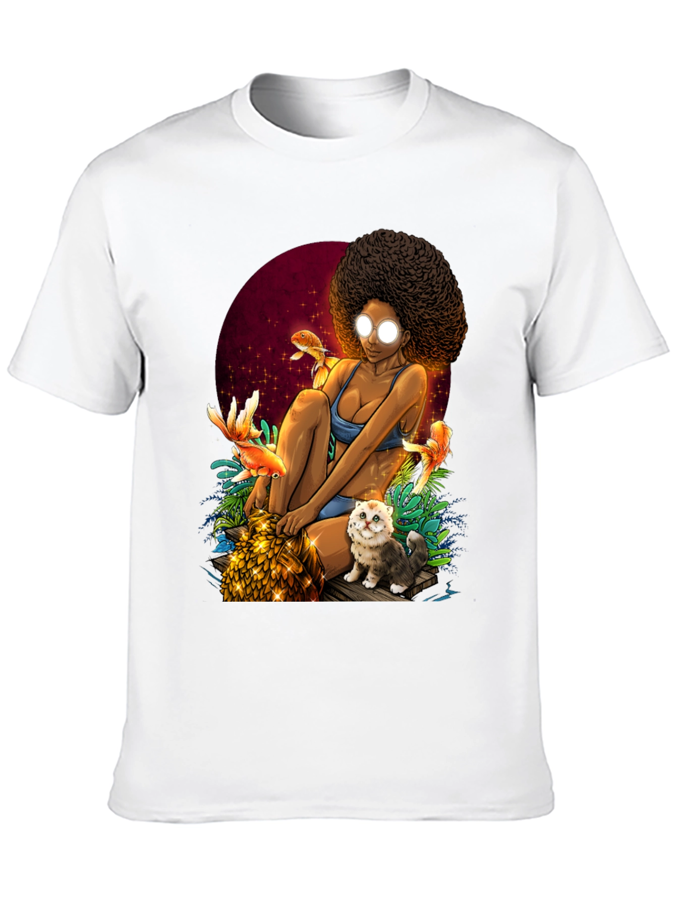 Fantasy Afro Girl T-Shirt