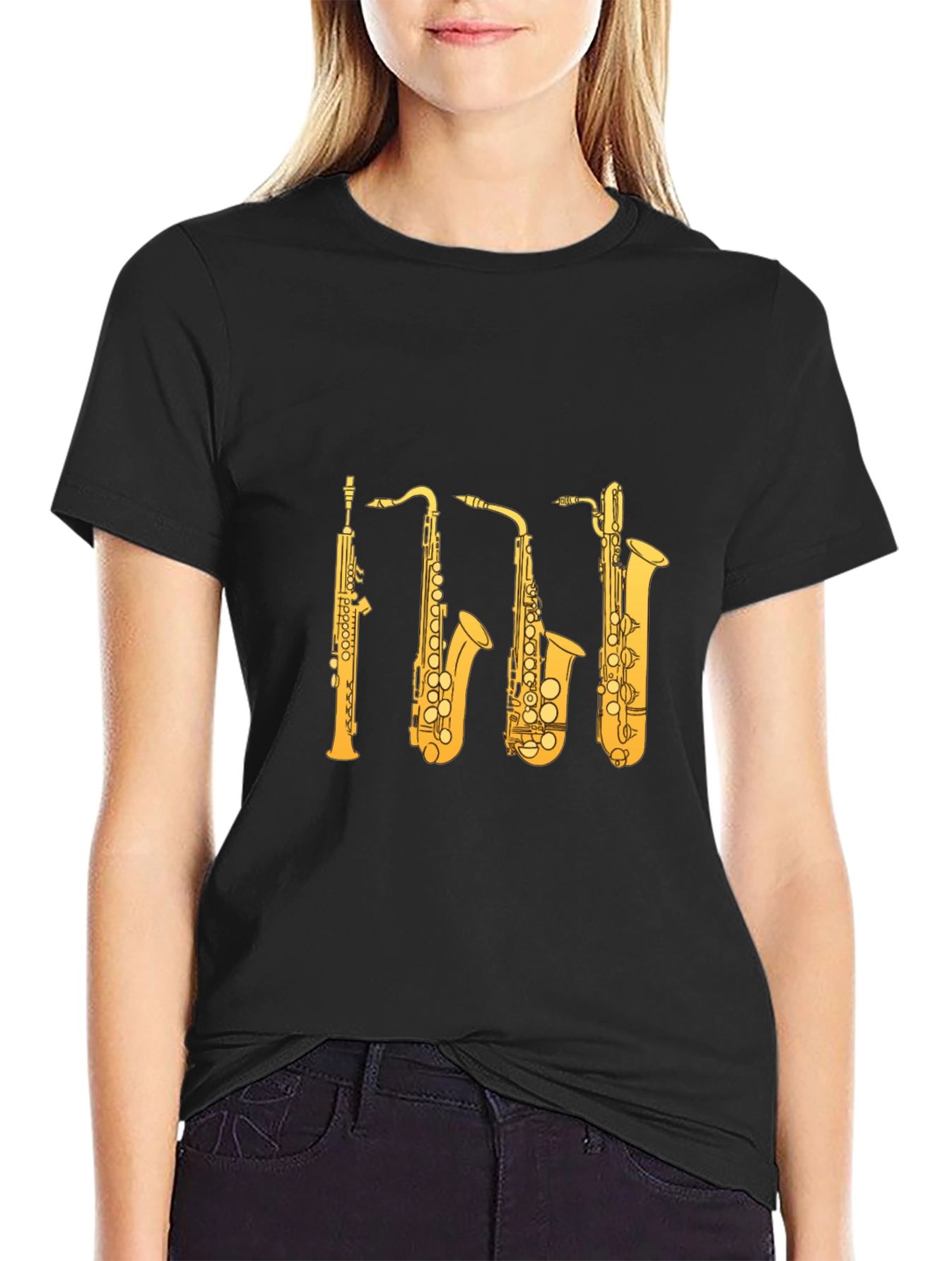 Saxophone Instrument Graphic T-Shirt