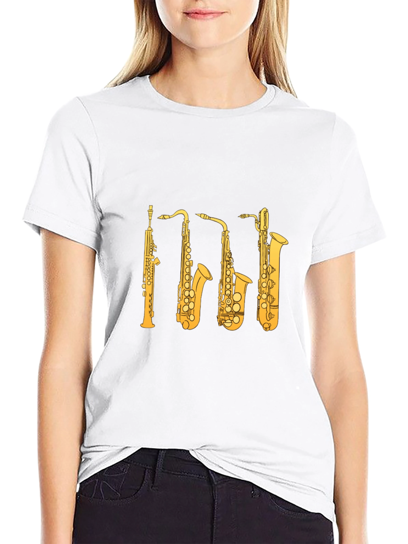 Saxophone Instrument Graphic T-Shirt