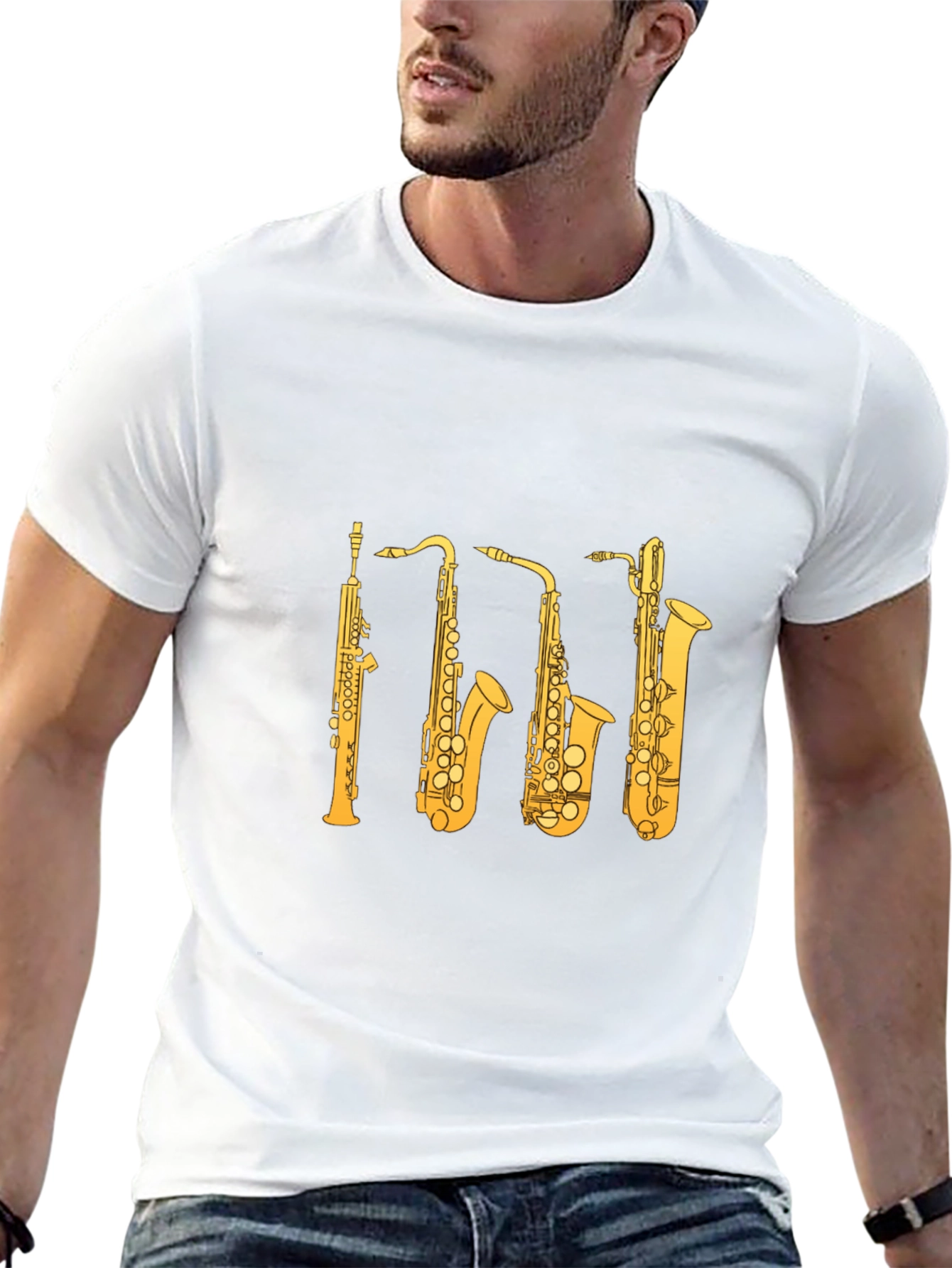Saxophone Instrument Graphic T-Shirt
