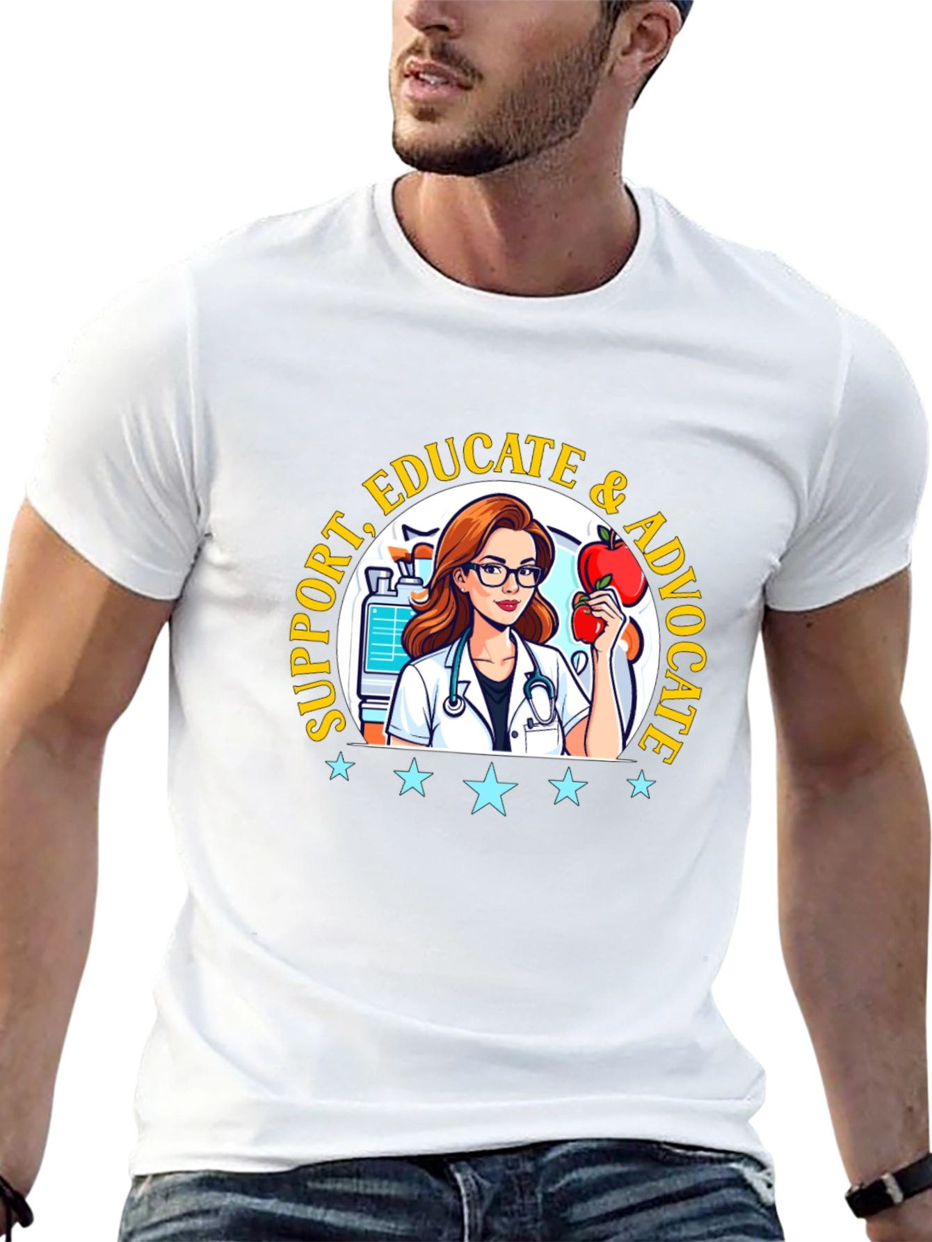 Support Educate Advocate Graphic Tee