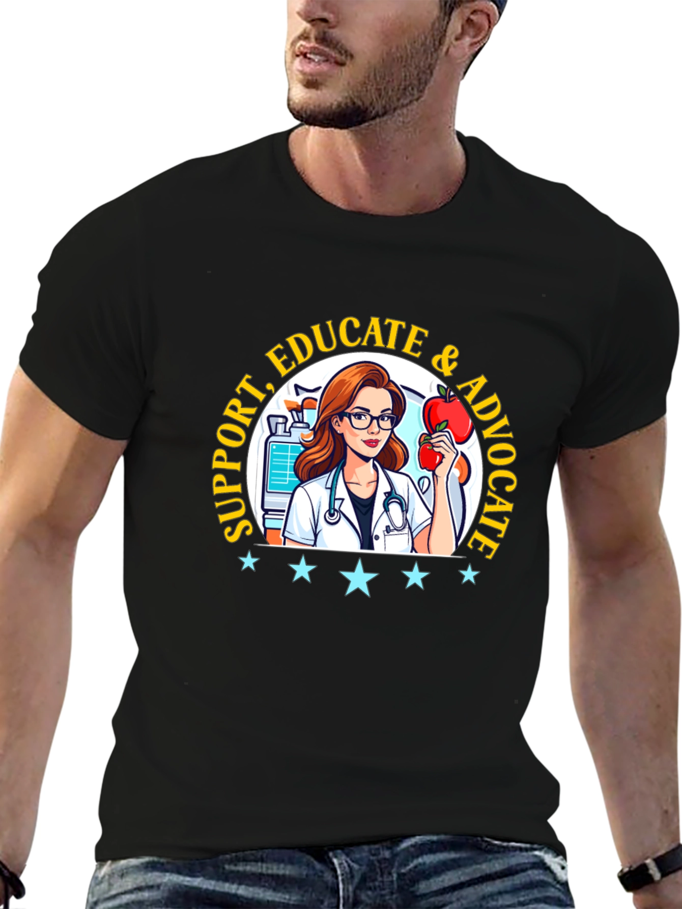 Support Educate Advocate Graphic Tee