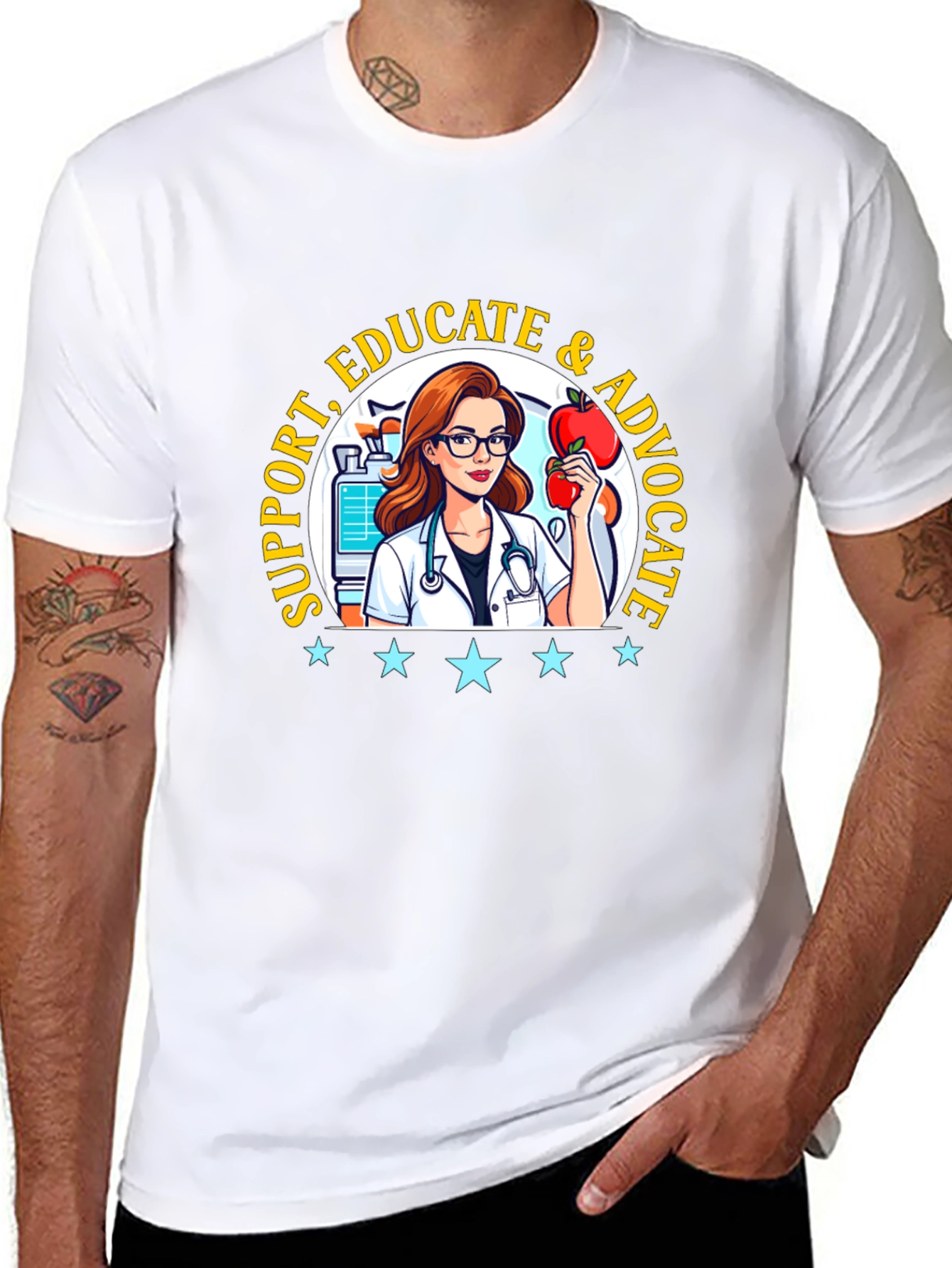 Support Educate Advocate Graphic Tee