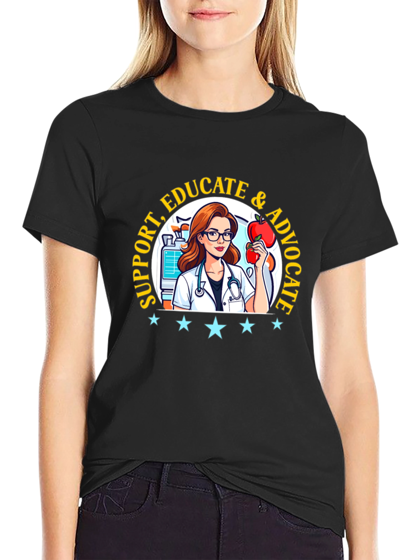 Support Educate Advocate Graphic Tee
