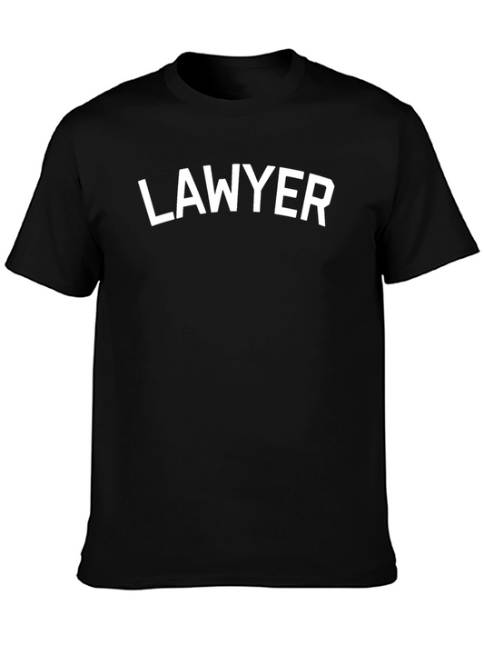 Lawyer Graphic Tee - Black Cotton T-Shirt