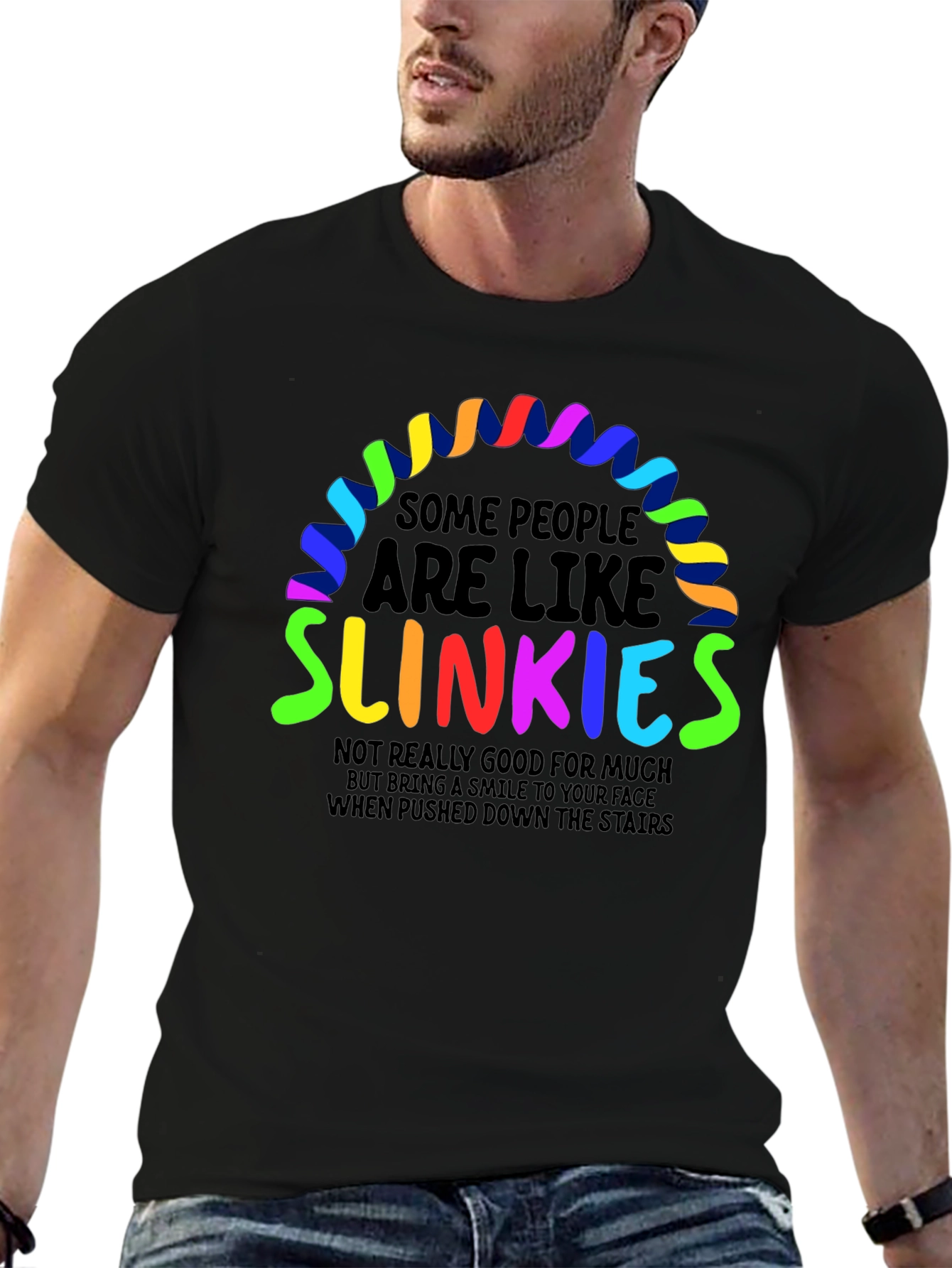 Slinkies Graphic Tee - Funny Quirky Humor T-Shirt