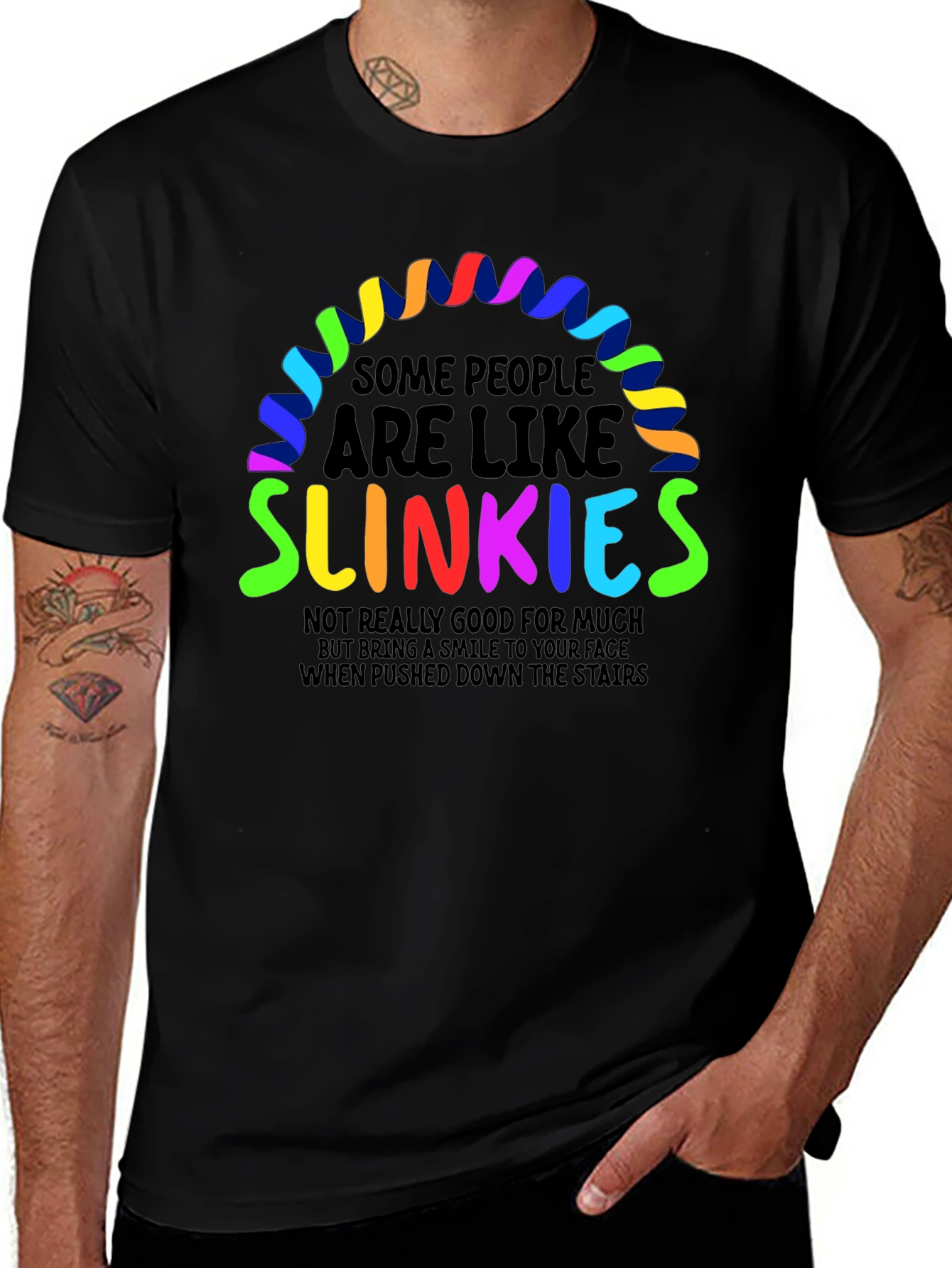 Slinkies Graphic Tee - Funny Quirky Humor T-Shirt