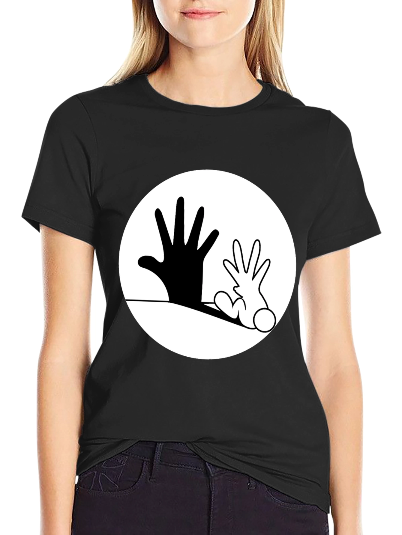 Hands Graphic Black T-Shirt