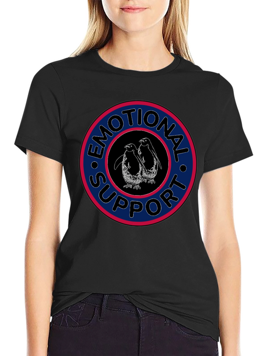Emotional Support Penguins T-Shirt Black