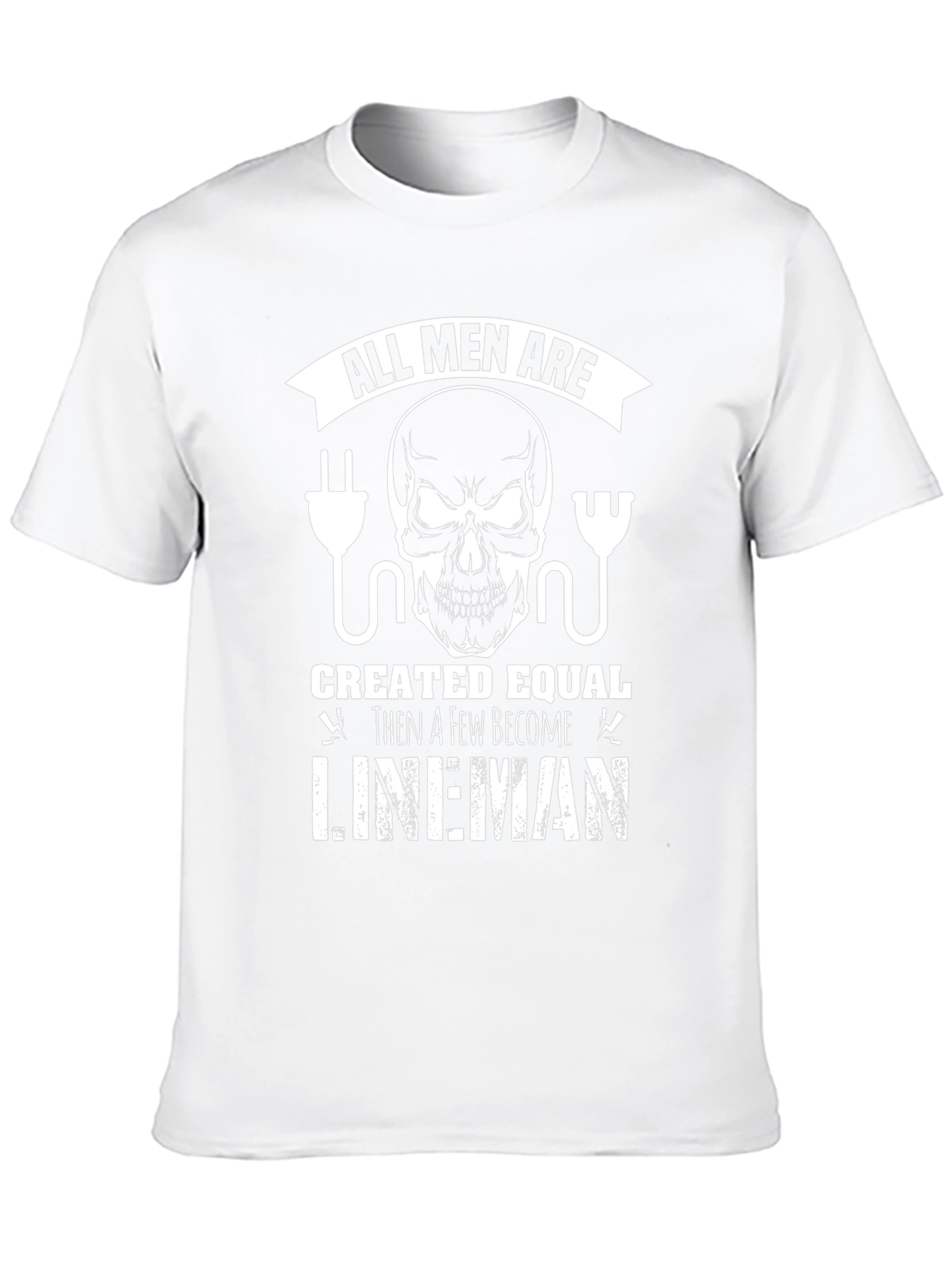 All Men Are Created Equal Lineman Graphic Tee