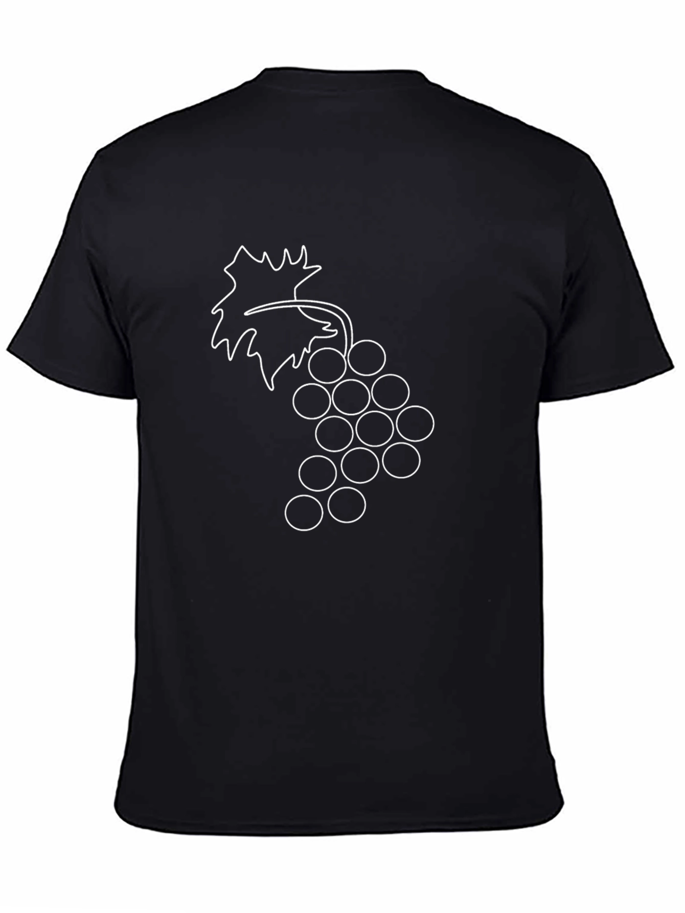 Grapes Graphic Tee - Stylish Black T-Shirt