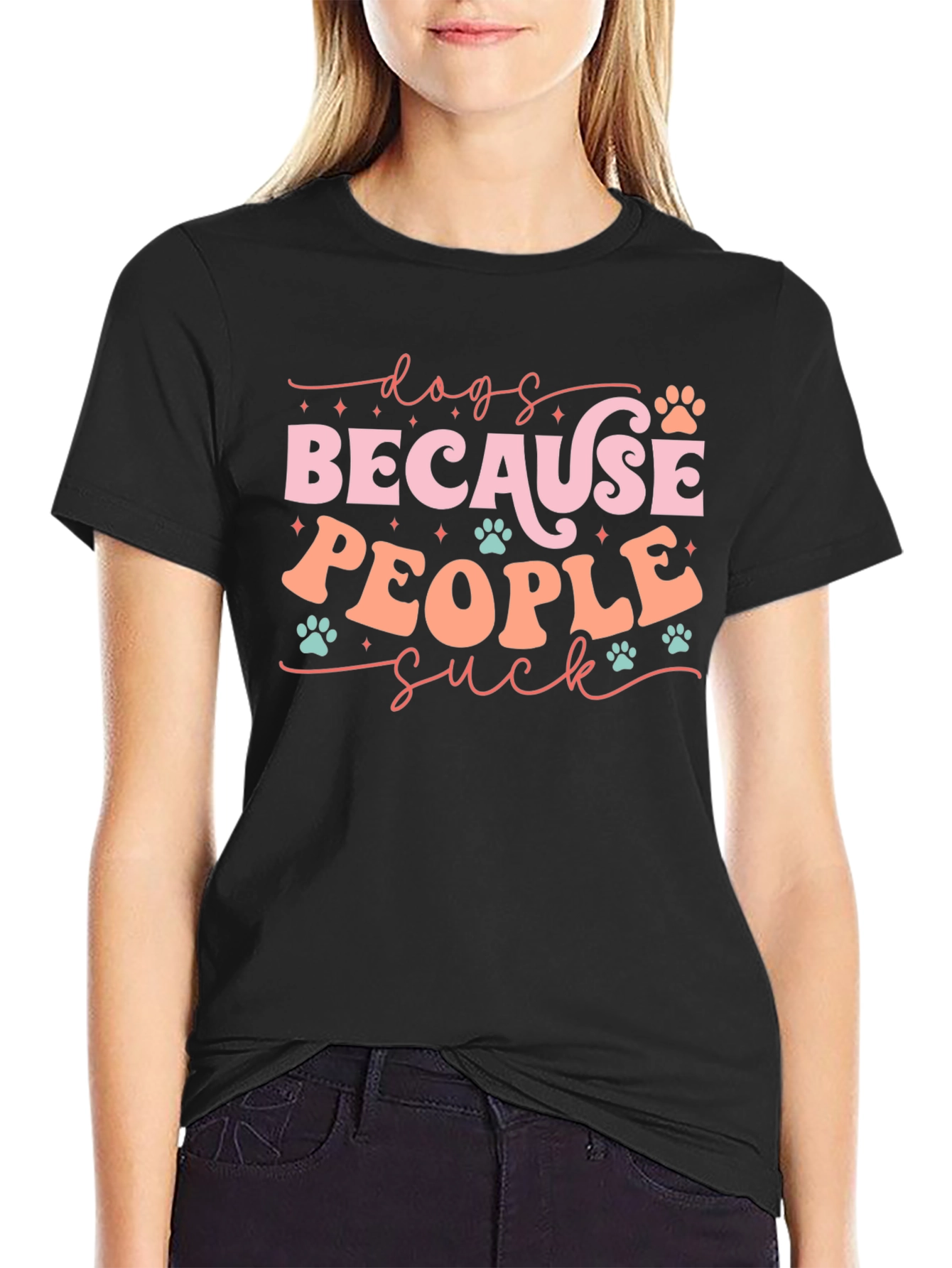 Dogs Because People Suck T-Shirt