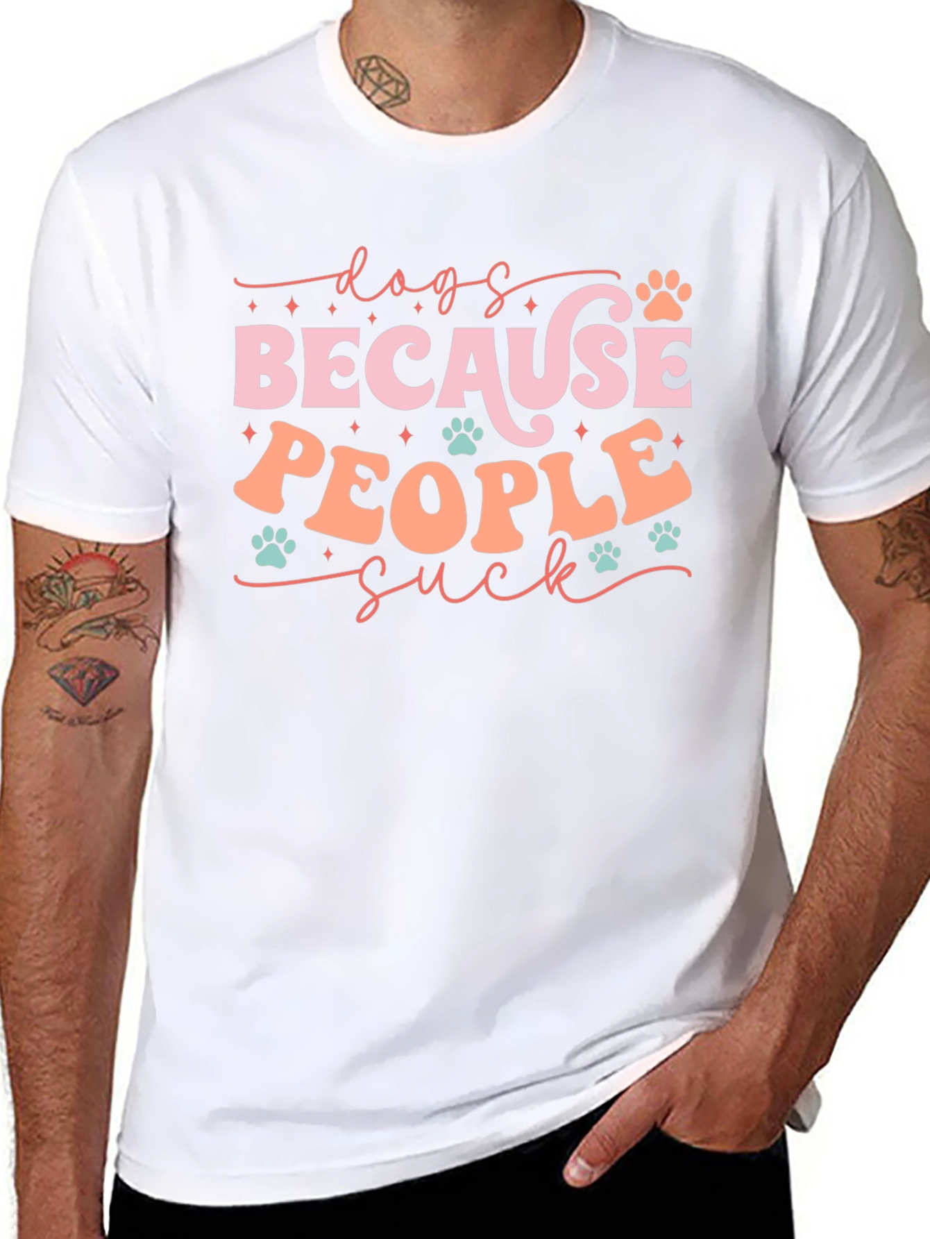 Dogs Because People Suck T-Shirt