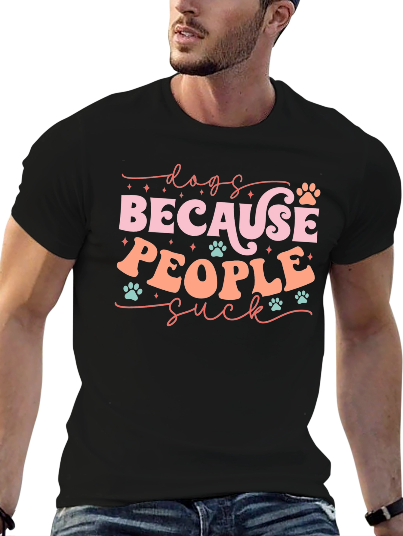 Dogs Because People Suck T-Shirt