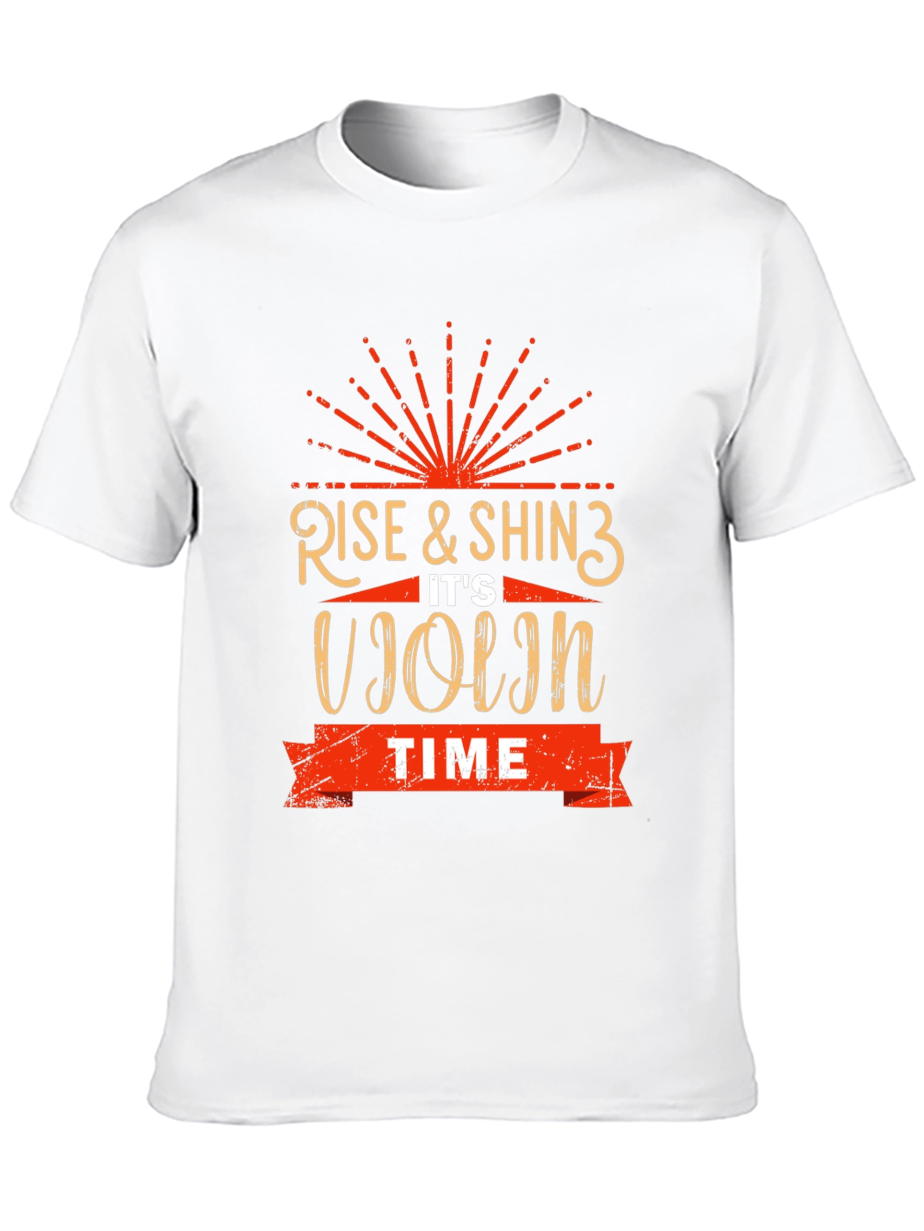 Rise & Shine Its Violin Time Black Graphic Tee