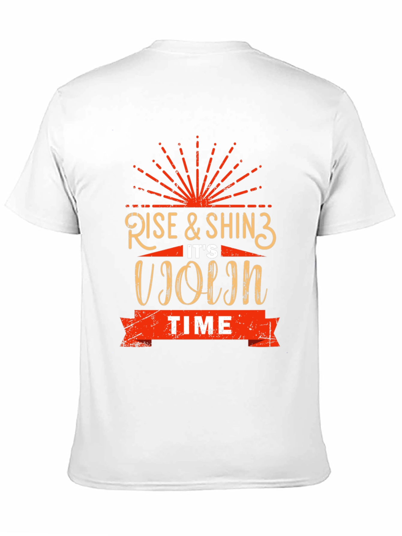 Rise & Shine Its Violin Time Black Graphic Tee