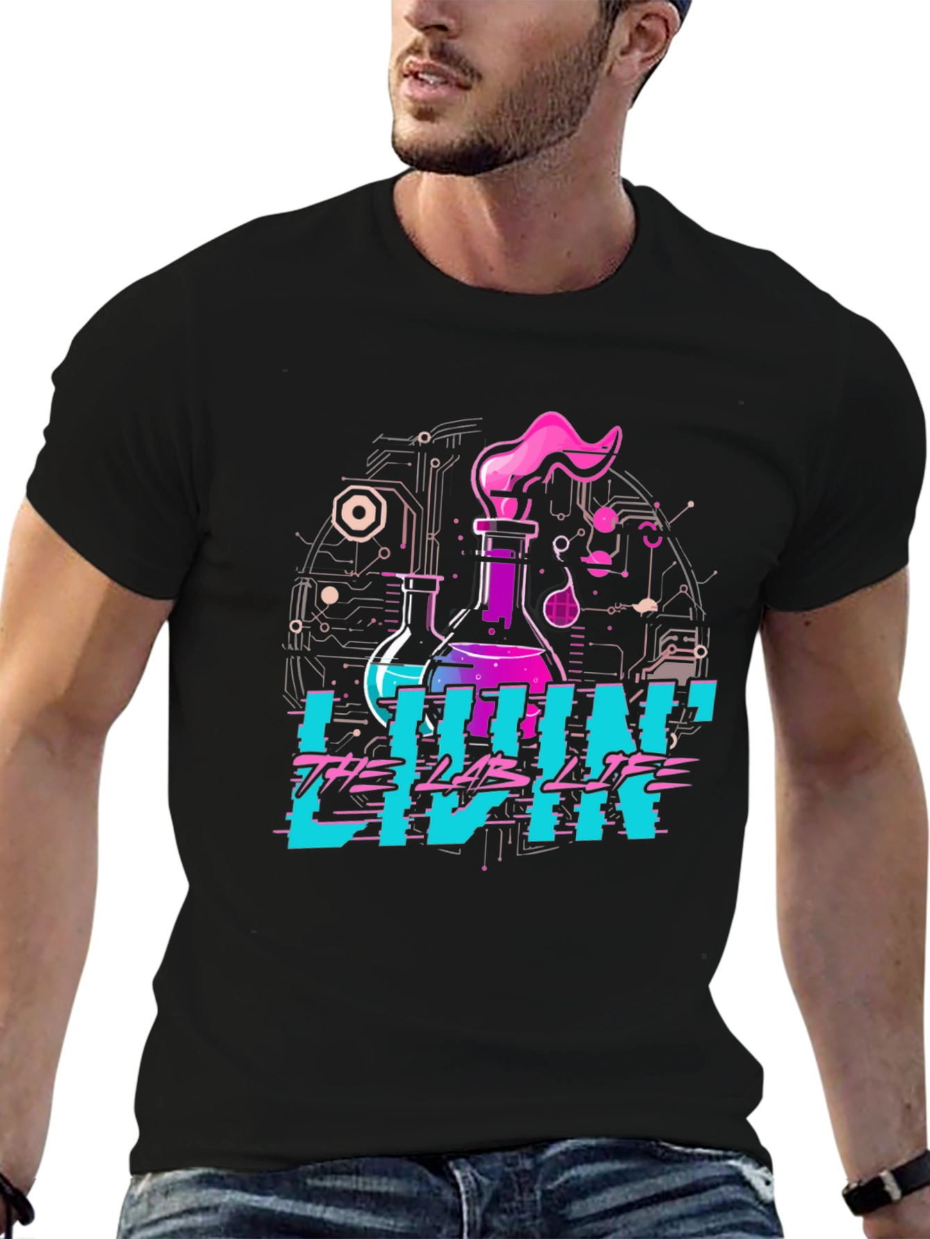 Livin the Lab Life Graphic Tee - Science T-Shirt