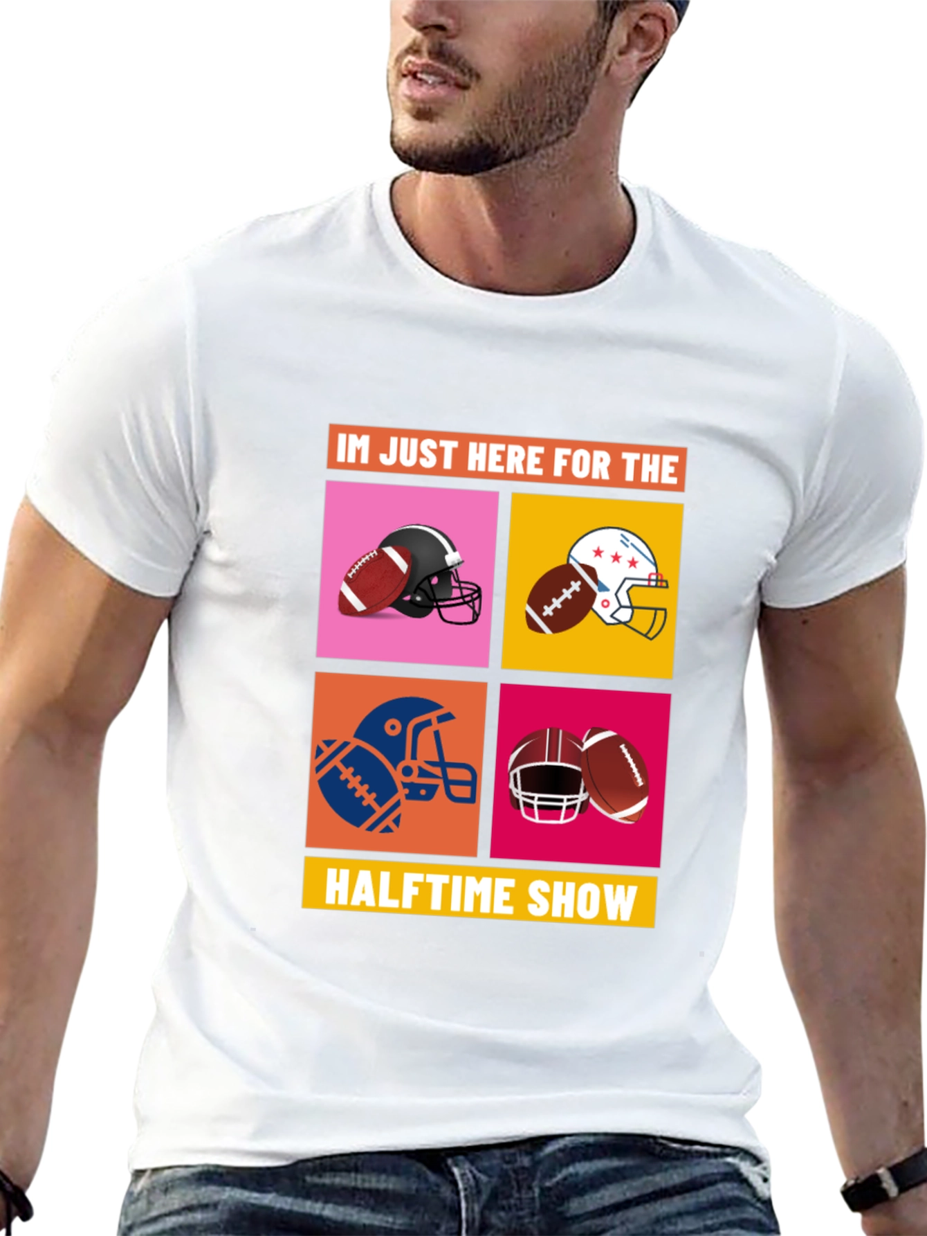 Halftime Show Football Graphic Tee