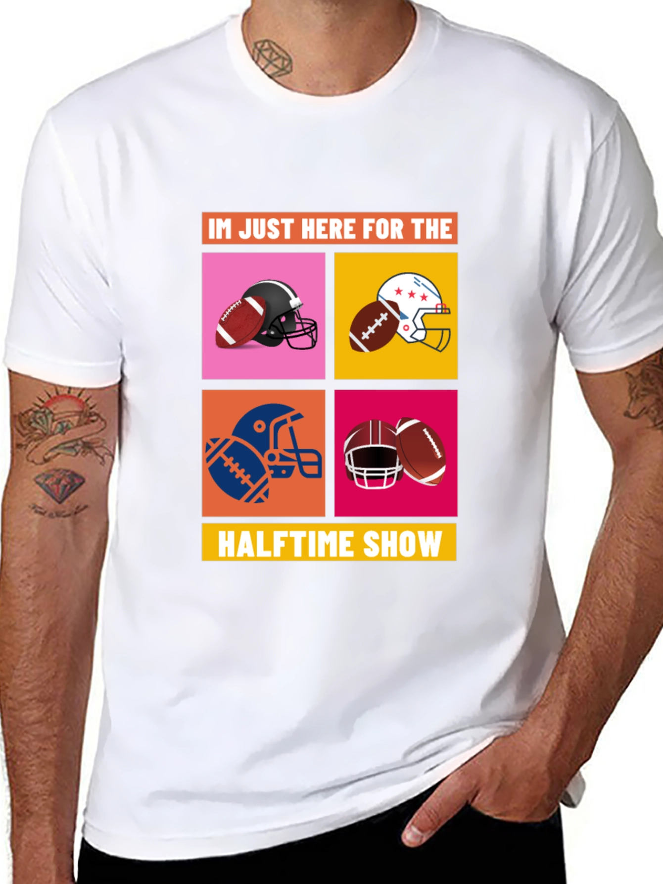 Halftime Show Football Graphic Tee