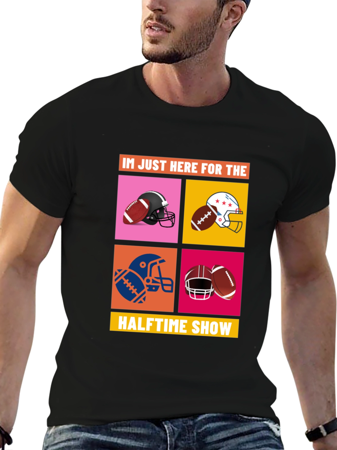 Halftime Show Football Graphic Tee