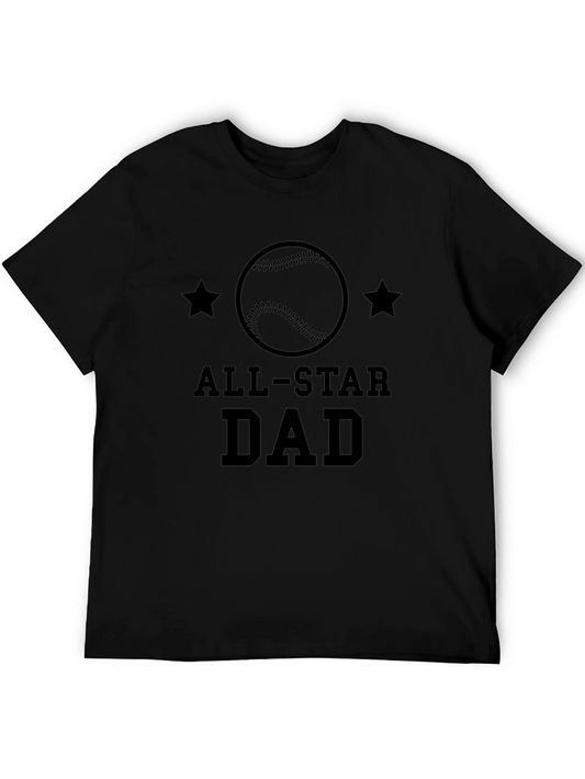 All-Star Dad Black Graphic T-Shirt