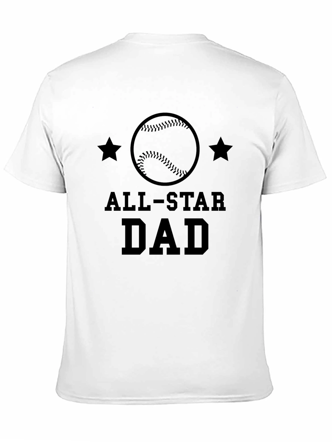 All-Star Dad Black Graphic T-Shirt