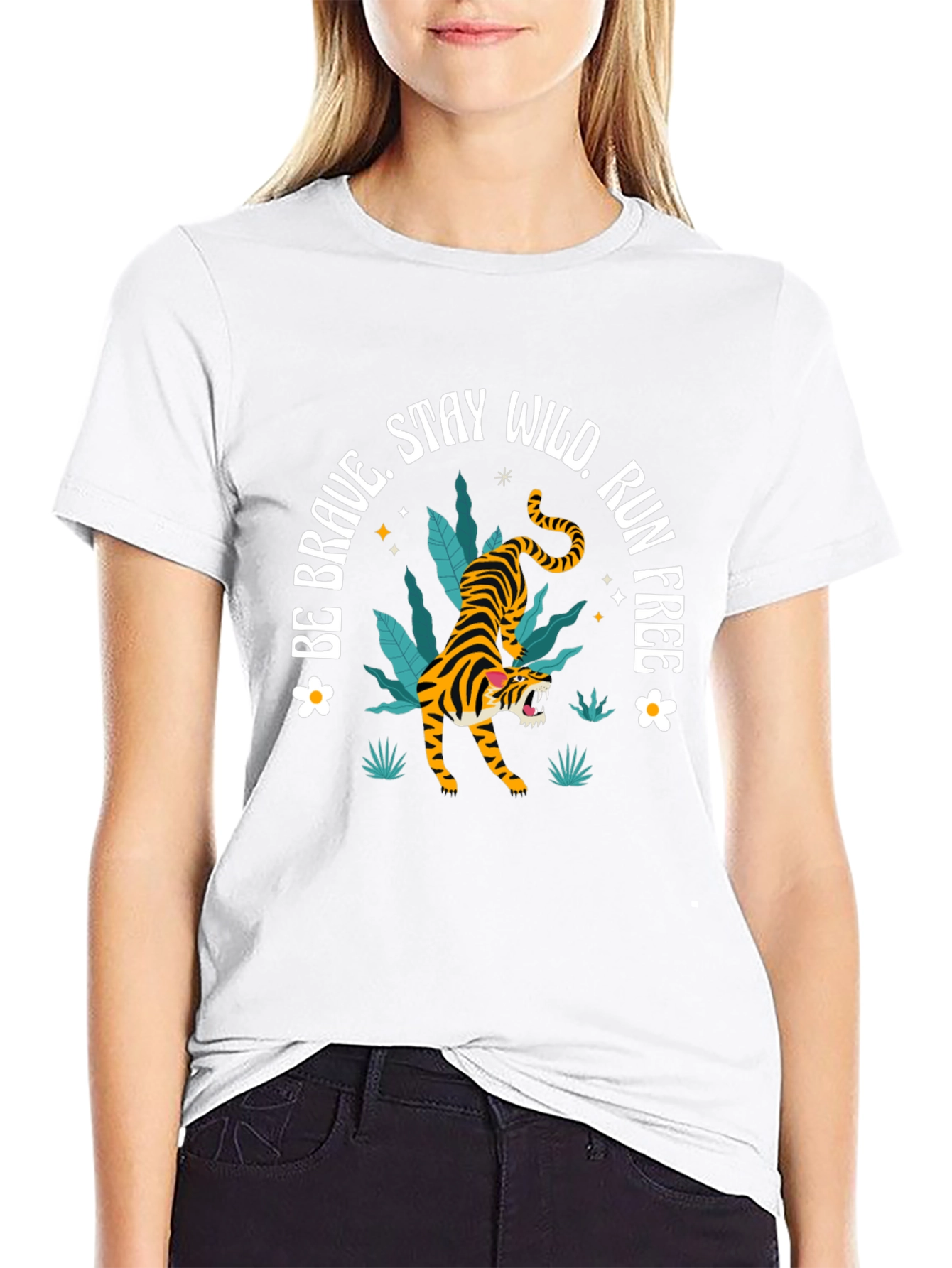 Be Brave Tiger Graphic Tee