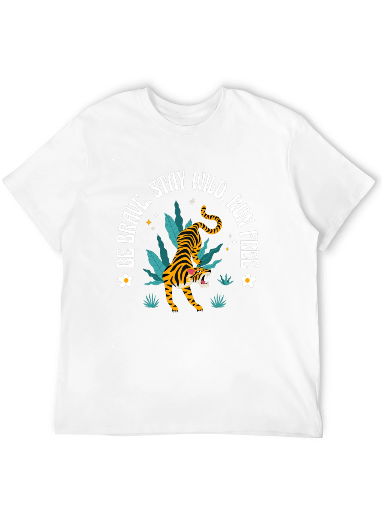 Be Brave Tiger Graphic Tee