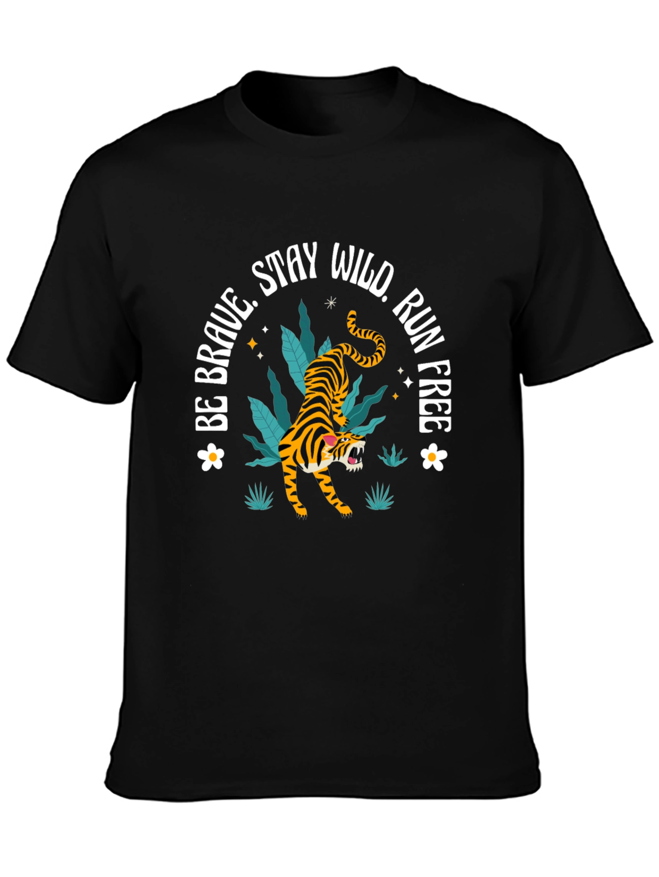 Be Brave Tiger Graphic Tee