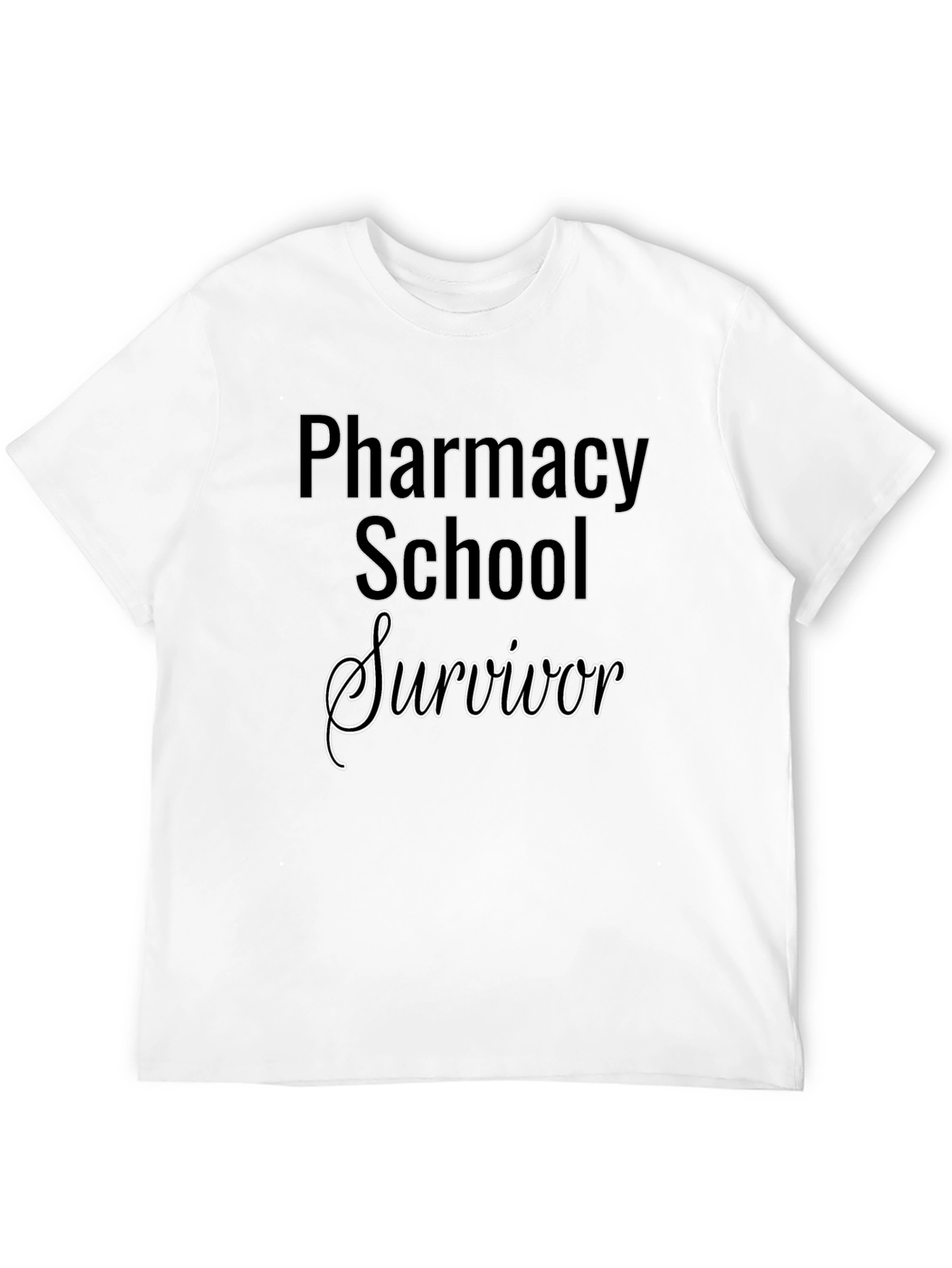 Pharmacy School Survivor Black T-Shirt