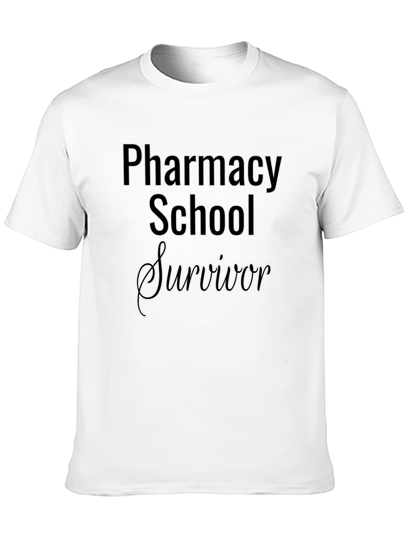 Pharmacy School Survivor Black T-Shirt