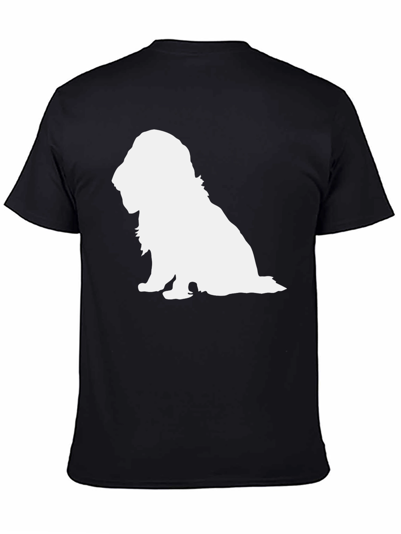 Dog Silhouette Black T-Shirt