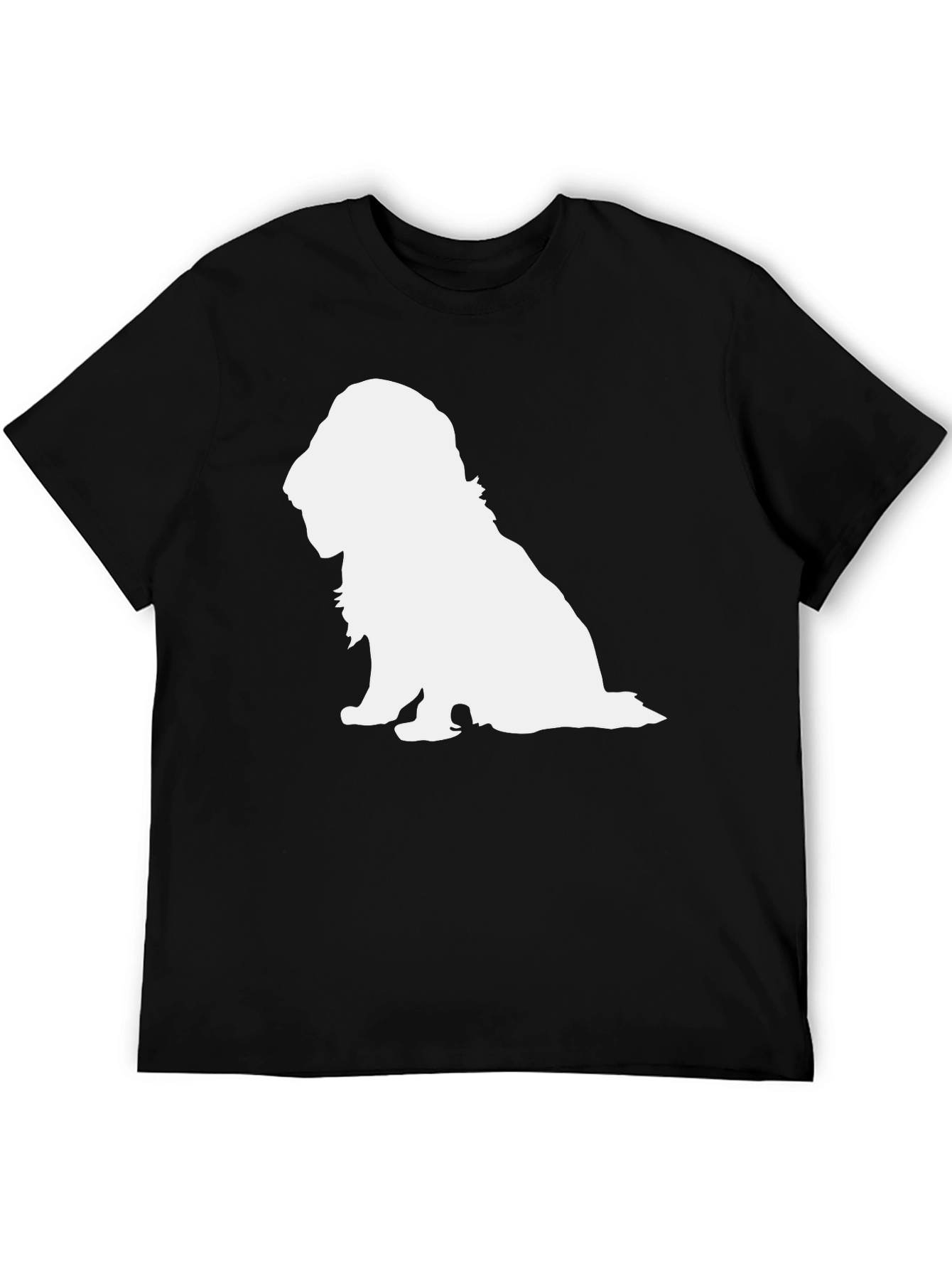 Dog Silhouette Black T-Shirt