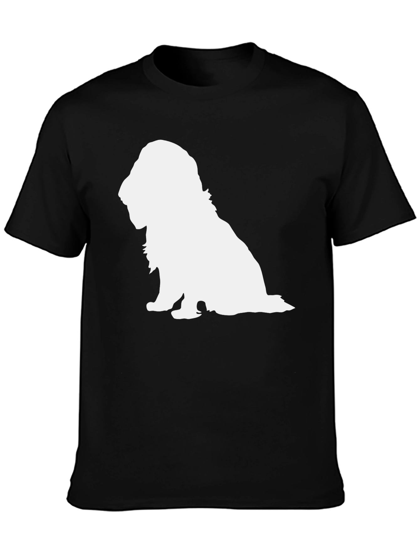 Dog Silhouette Black T-Shirt